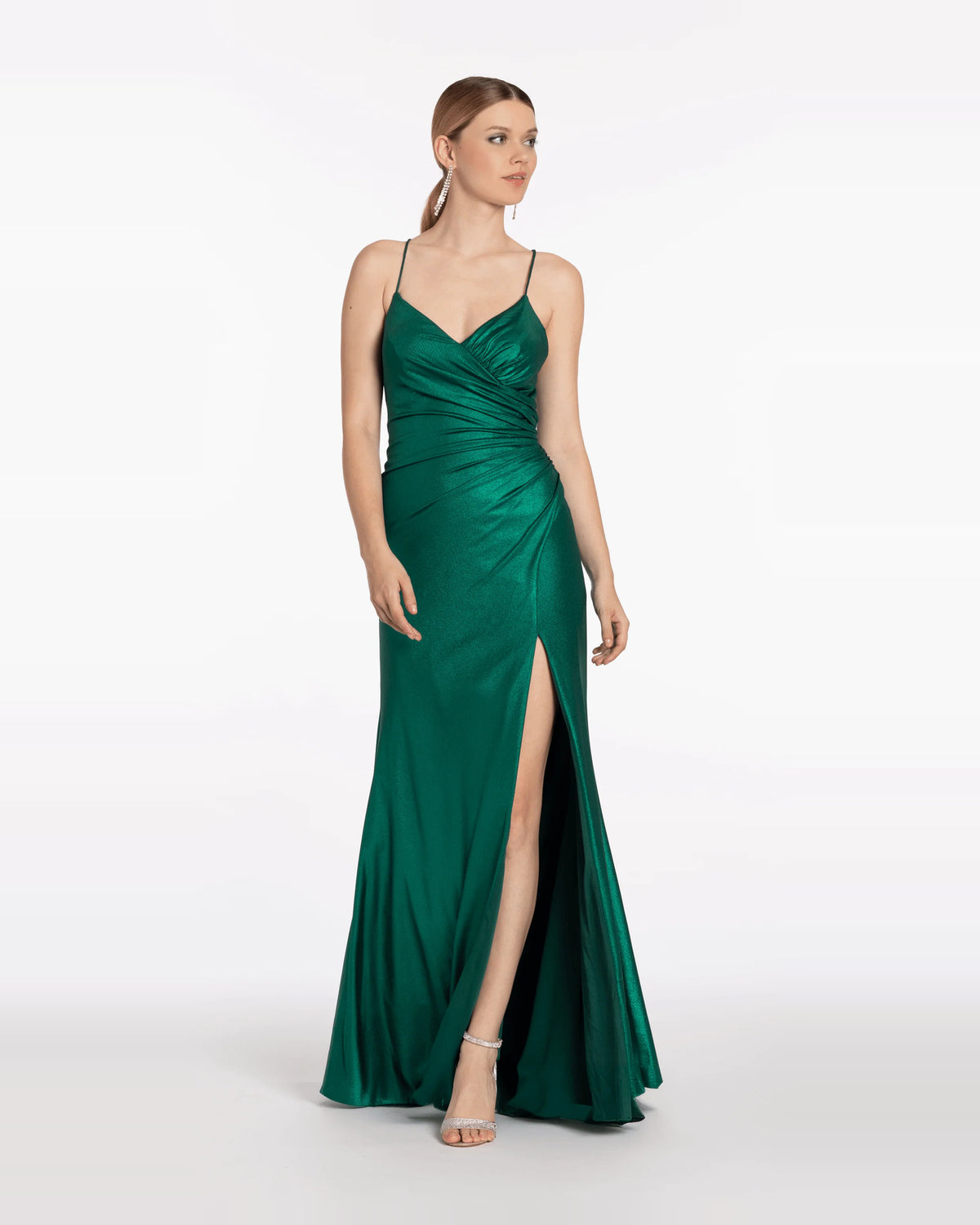 sweetheart column maxi prom dress - image 3