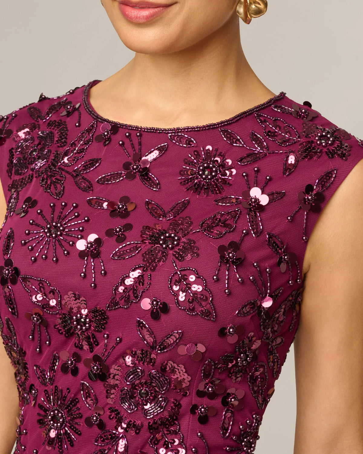 spaghetti strap a-line maxi mother of the bride dress - image 3