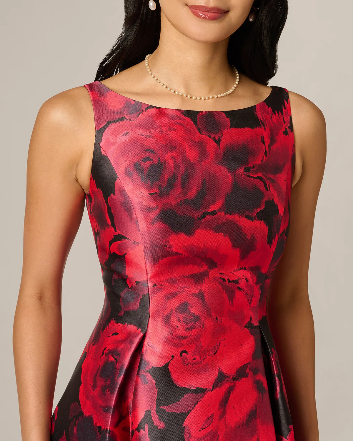spaghetti strap fit-and-flare midi mother of the bride dress - image 3
