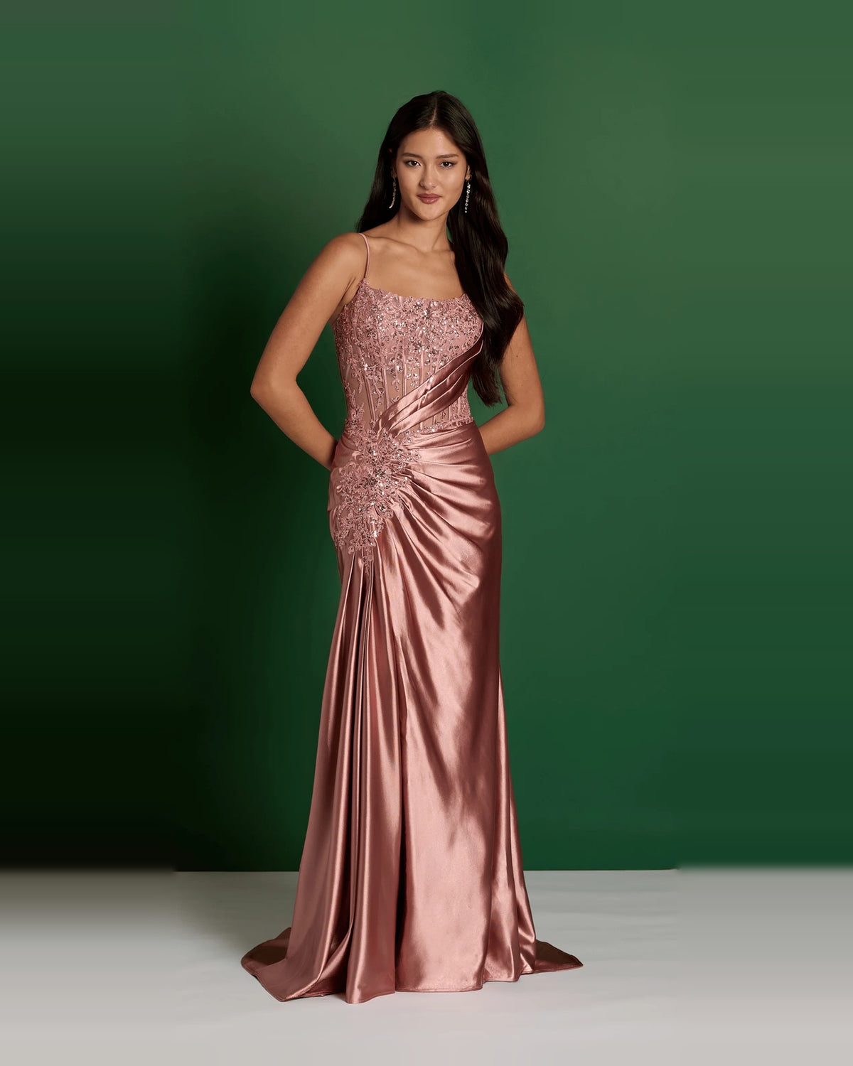 sweetheart column maxi prom dress - image 3