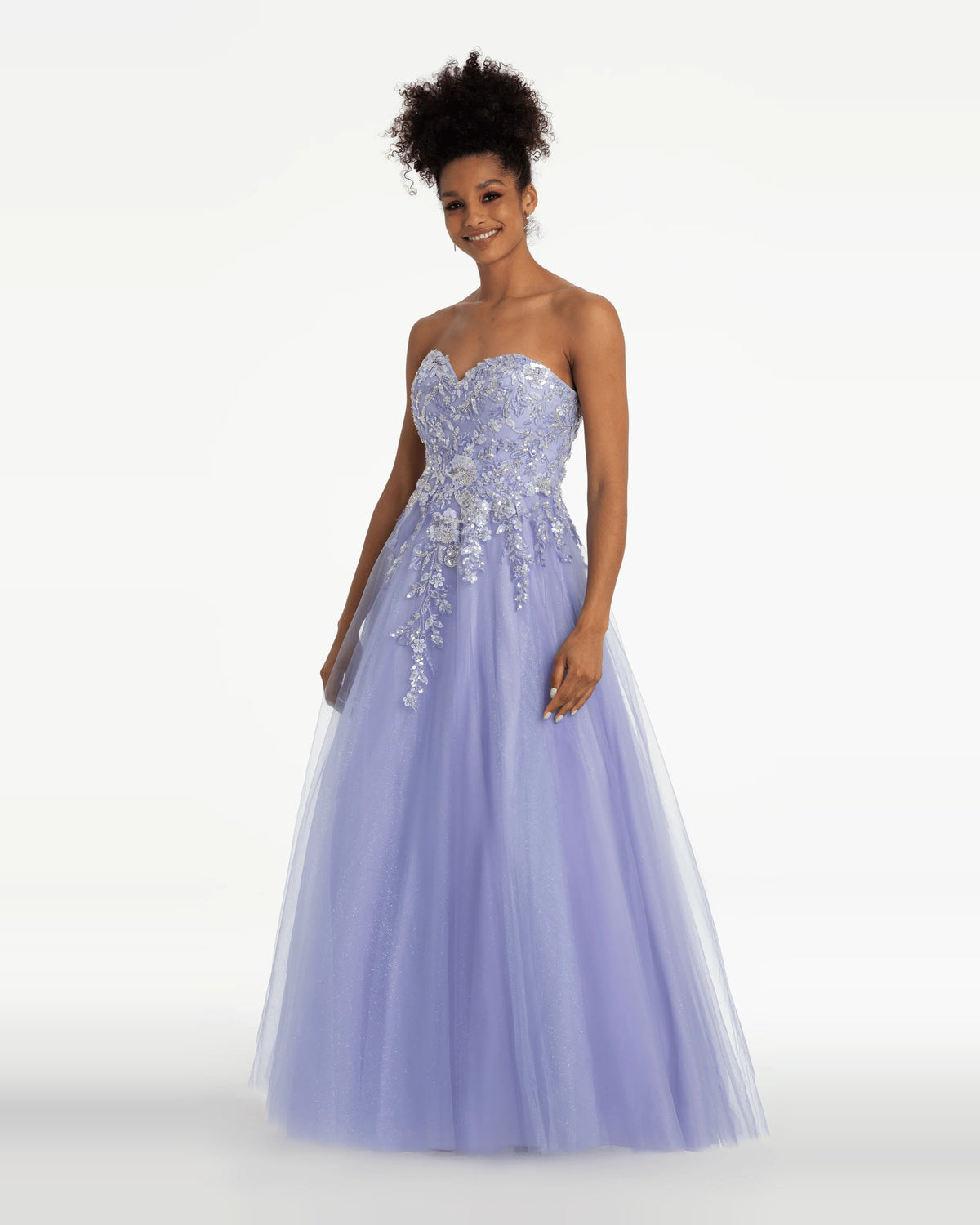 sweetheart ball-gown floor-length prom dress - image 3