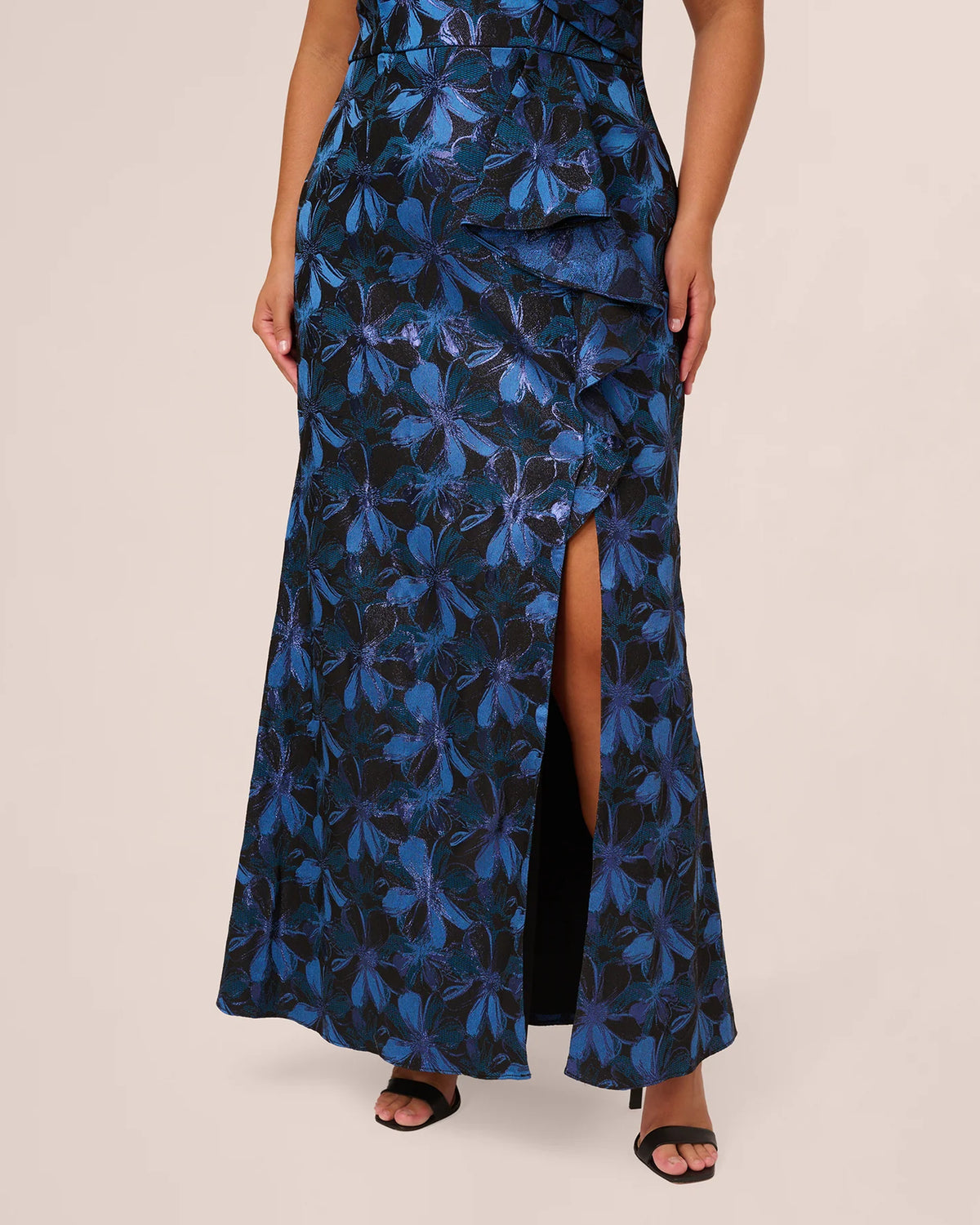 off shoulder mermaid floor-length mother of the bride dress - image 3