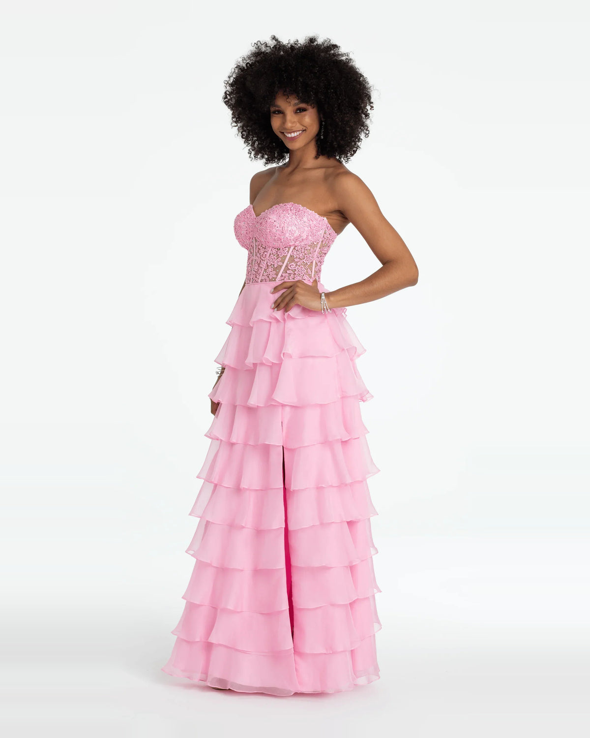 sweetheart ball-gown floor-length prom dress - image 3