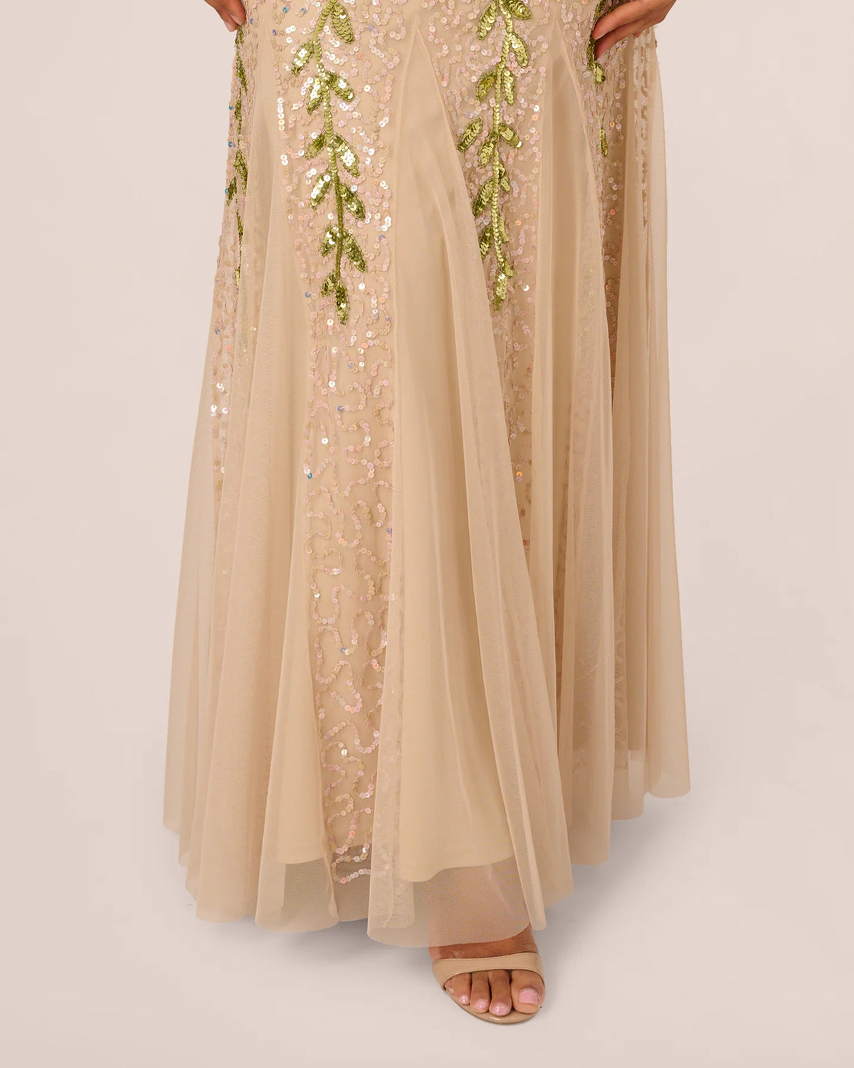 v neck mermaid floor-length mother of the bride dress - image 3