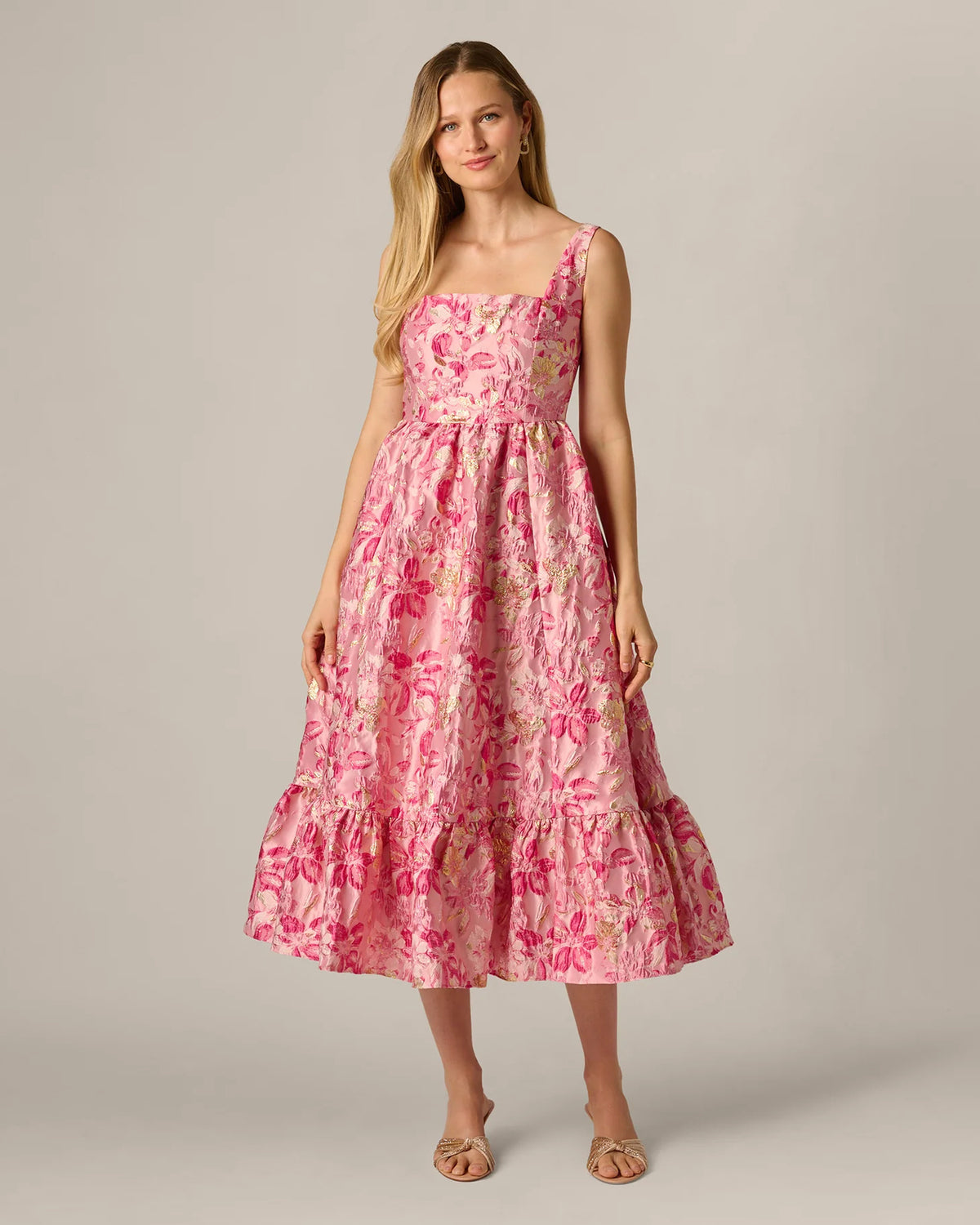 a-line midi mother of the bride dress - image 3
