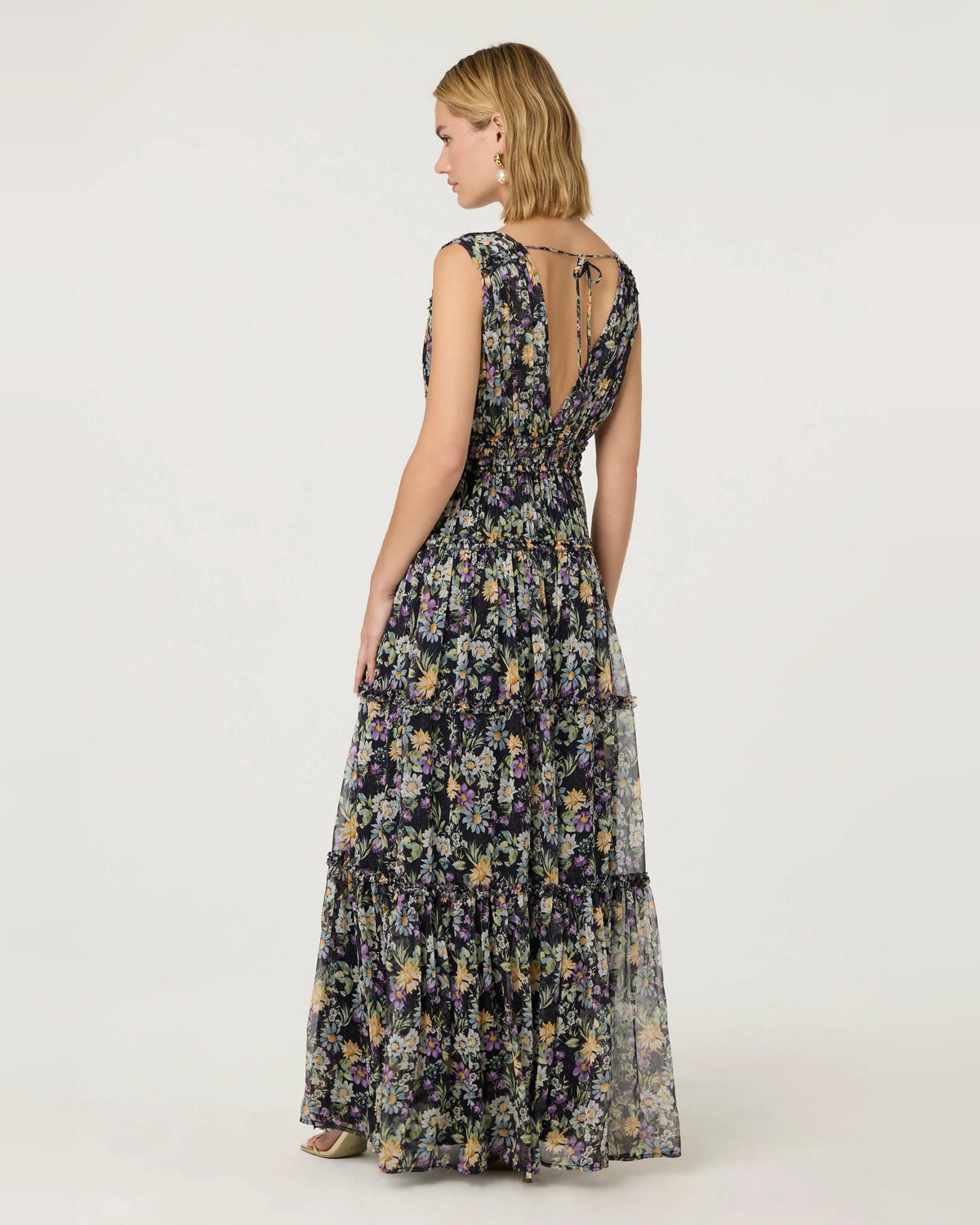 spaghetti strap a-line maxi formal dress - image 3