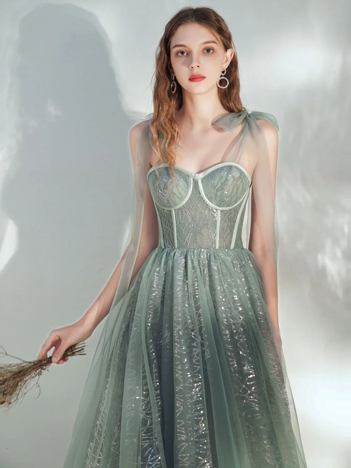 As Picture a-line midi formal dress with bow detail, alternate view