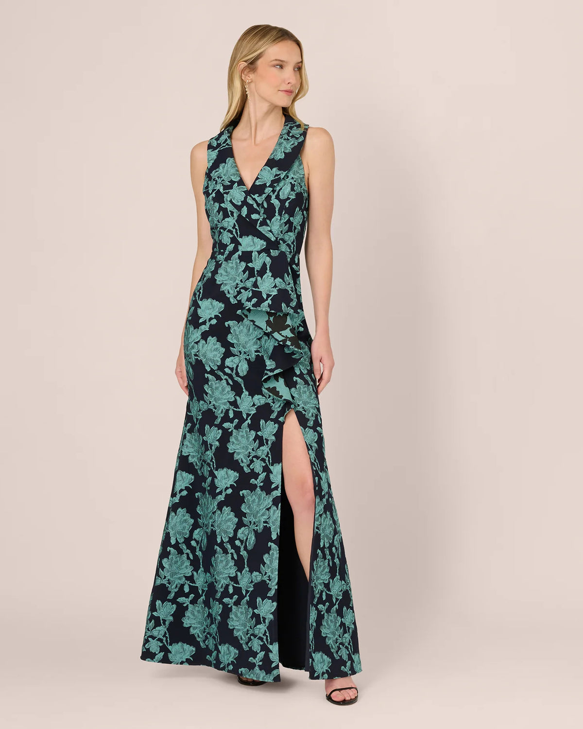 a-line maxi mother of the bride dress - image 3