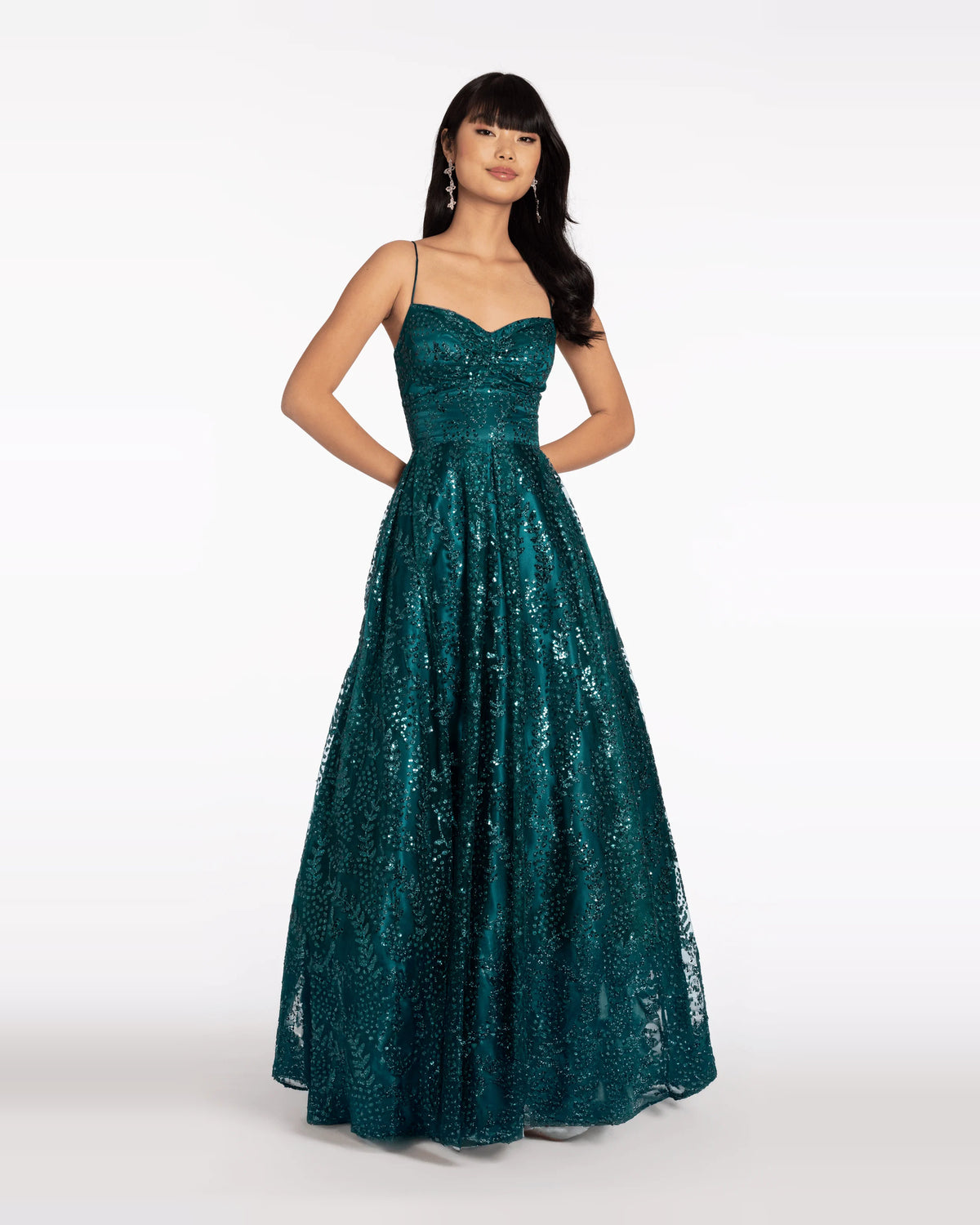 sweetheart ball-gown floor-length prom dress - image 3