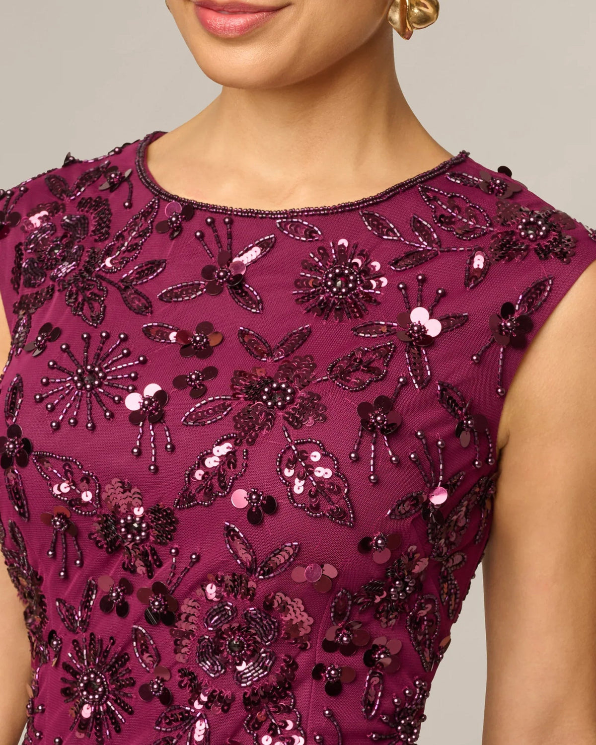 spaghetti strap a-line maxi mother of the bride dress - image 3
