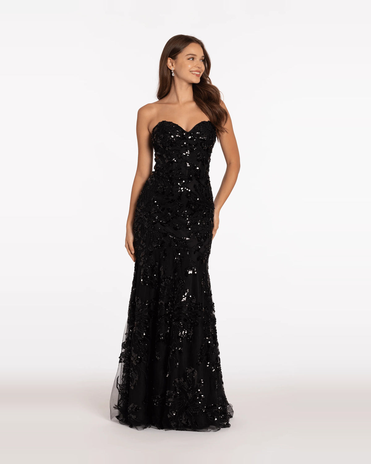 sweetheart trumpet maxi prom dress - image 3