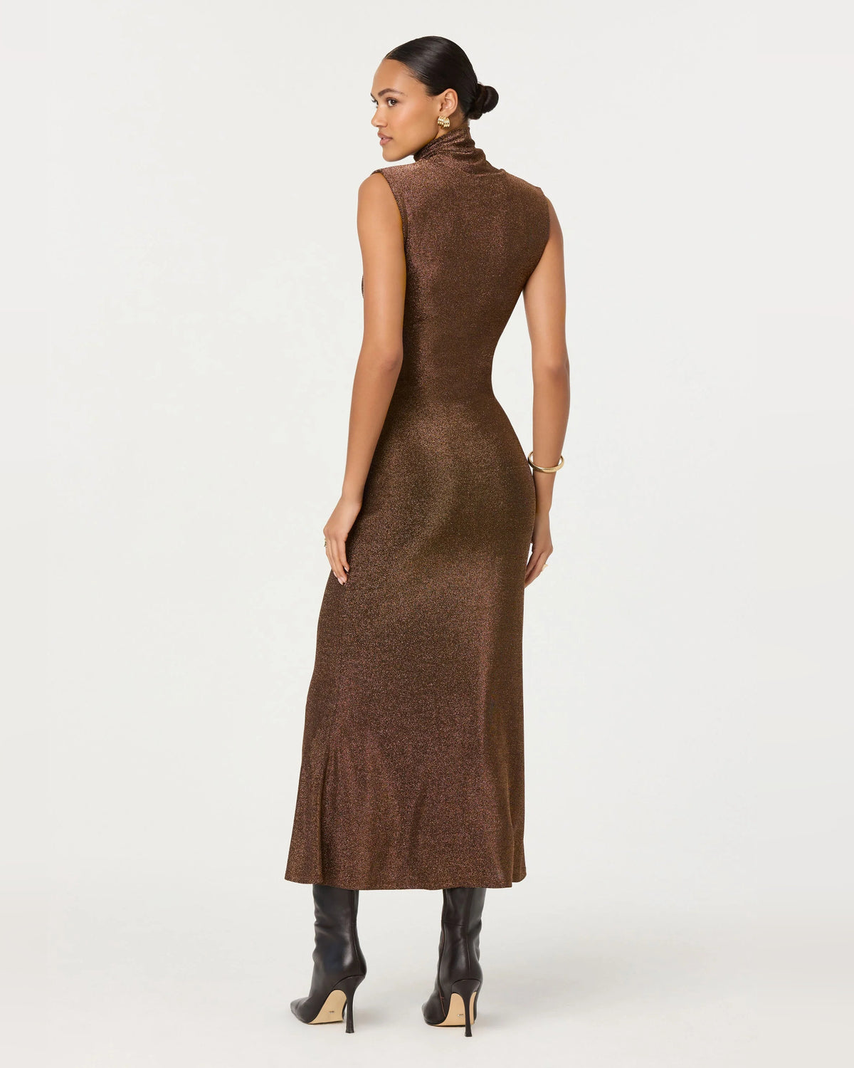 spaghetti strap a-line maxi formal dress - image 3