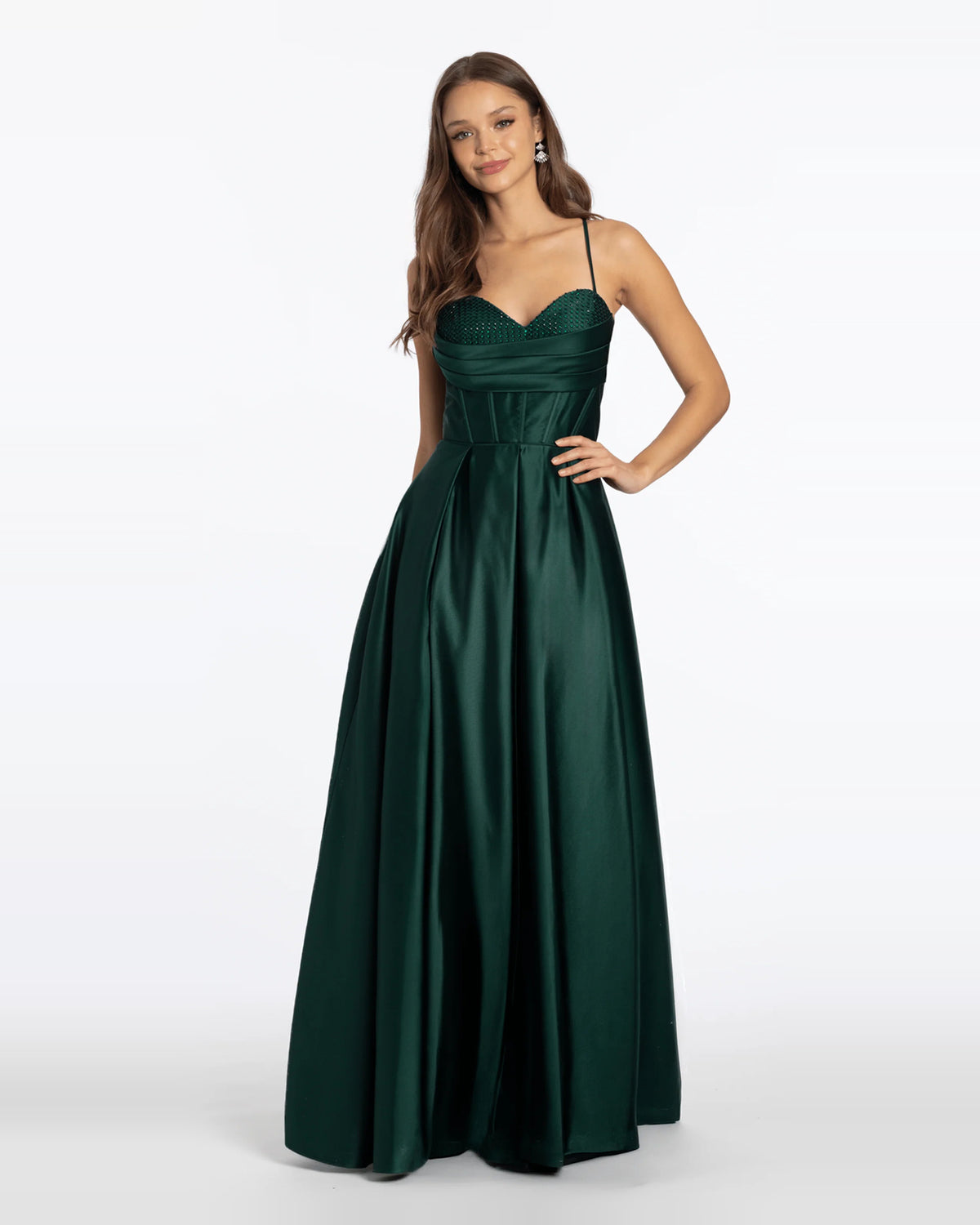 sweetheart ball-gown floor-length prom dress - image 3