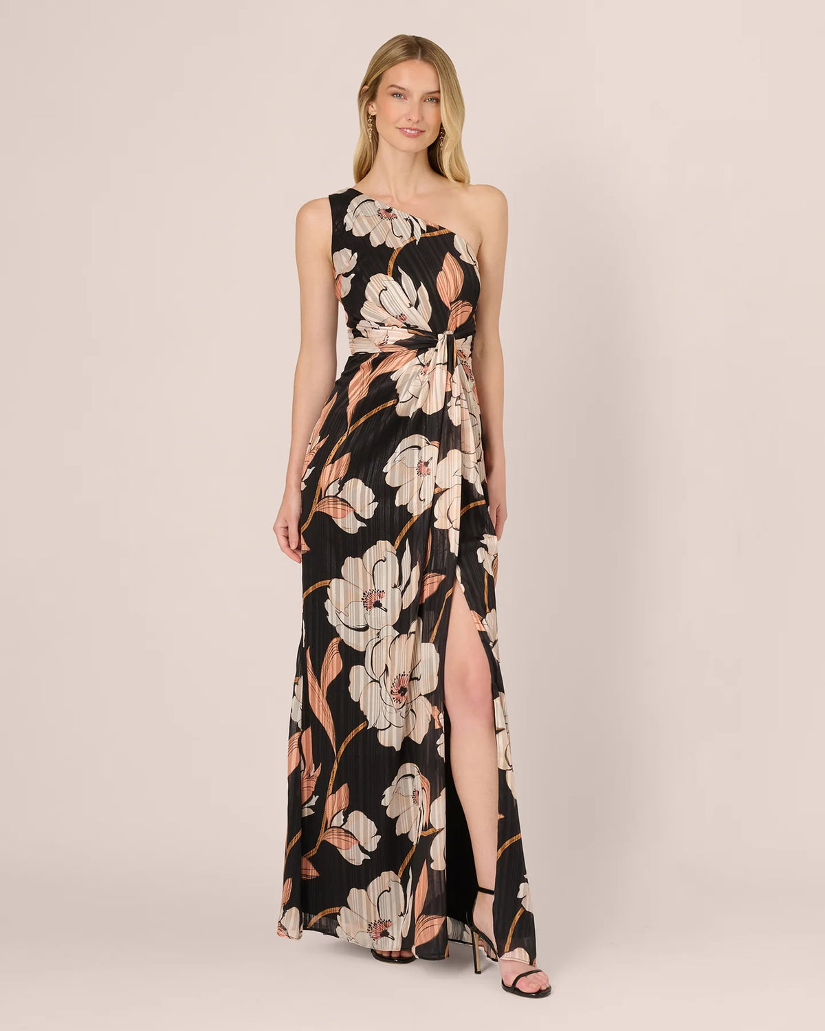 one-shoulder a-line maxi mother of the bride dress - image 3