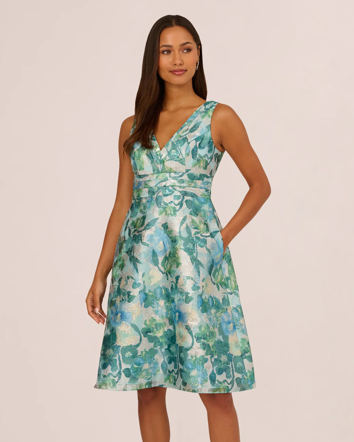 a-line midi mother of the bride dress - image 3