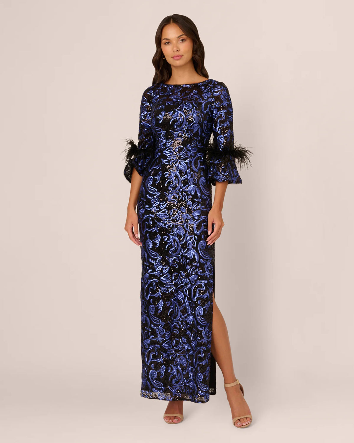 a-line maxi mother of the bride dress - image 3