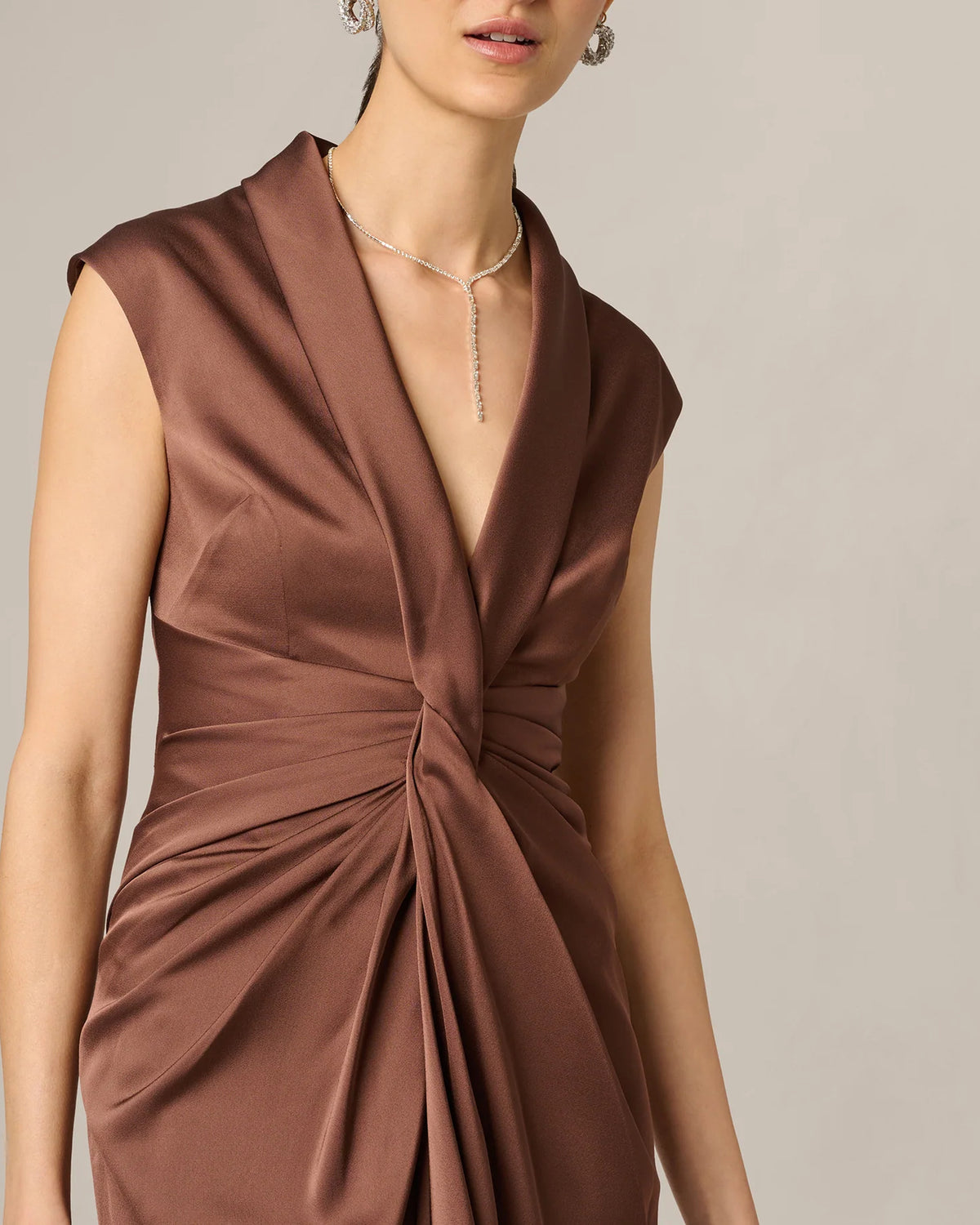 a-line midi mother of the bride dress - image 3