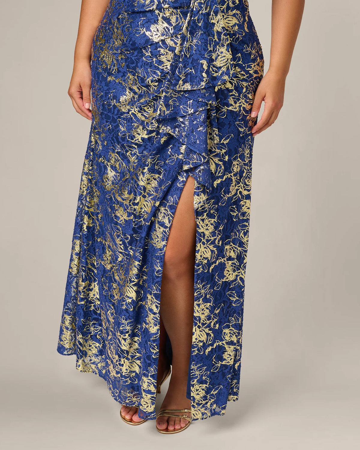 a-line maxi mother of the bride dress - image 3