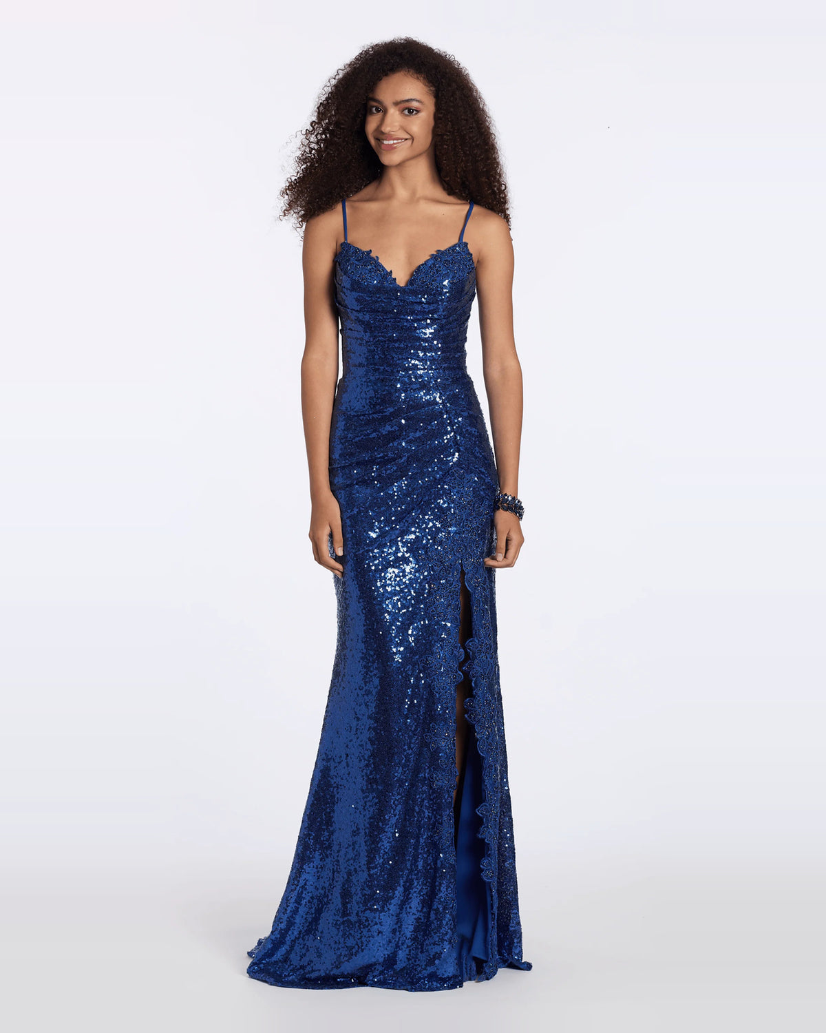 sweetheart column maxi prom dress - image 3