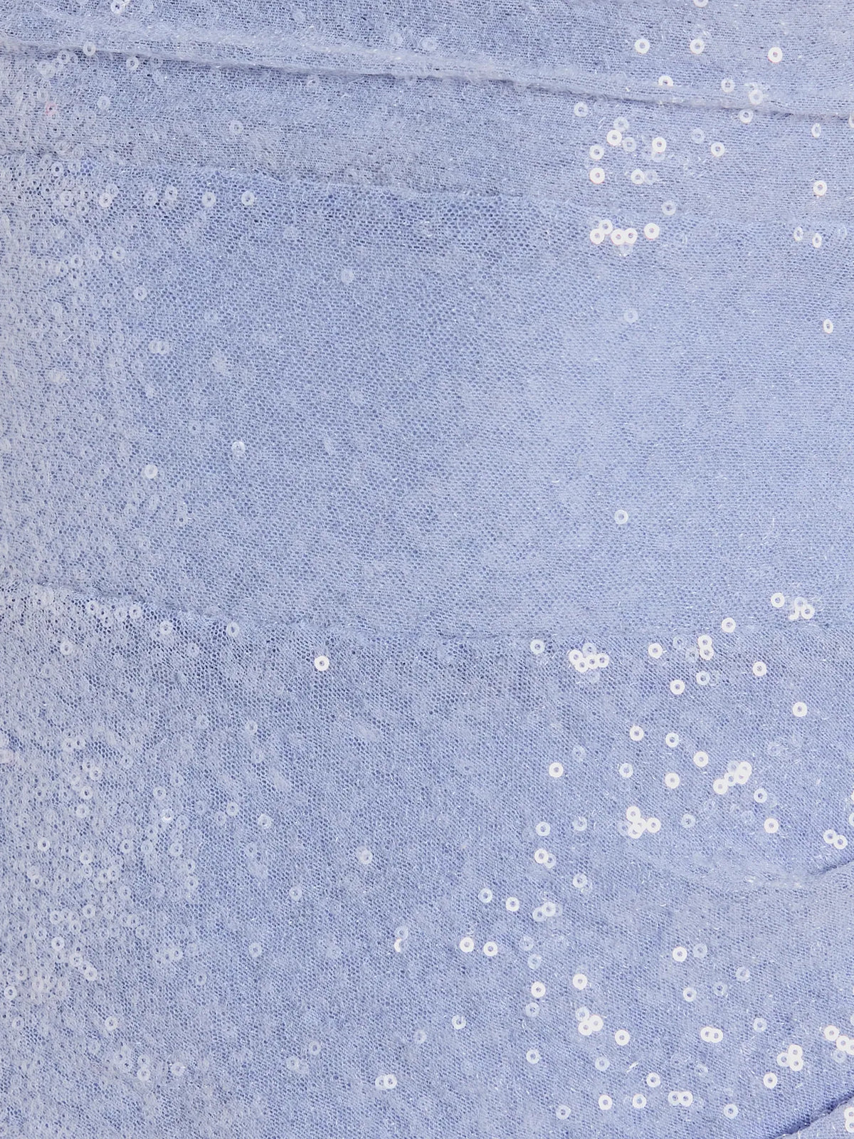 Blue mini homecoming dress, alternate view showing the dress shape and hem