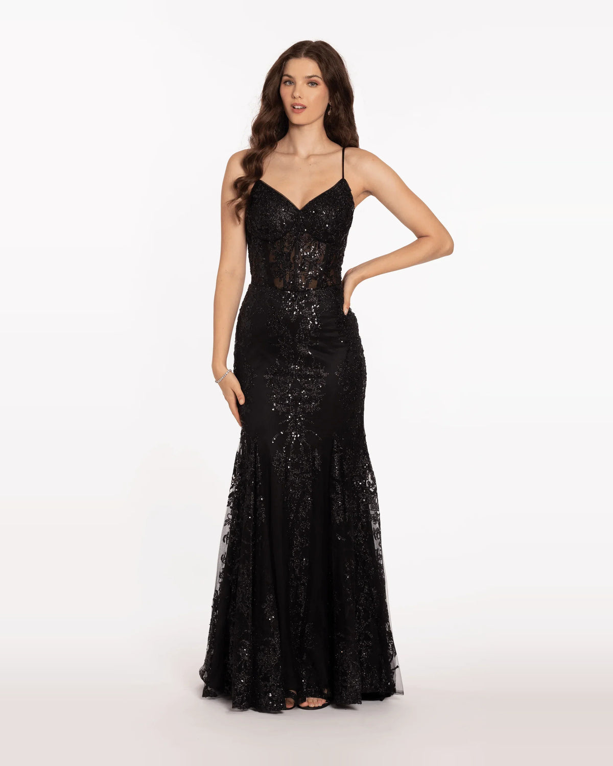 sweetheart mermaid maxi prom dress - image 3
