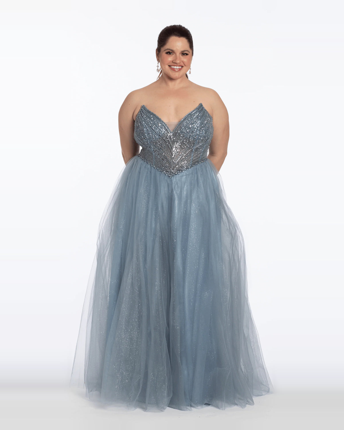 strapless ball-gown floor-length prom dress - image 3