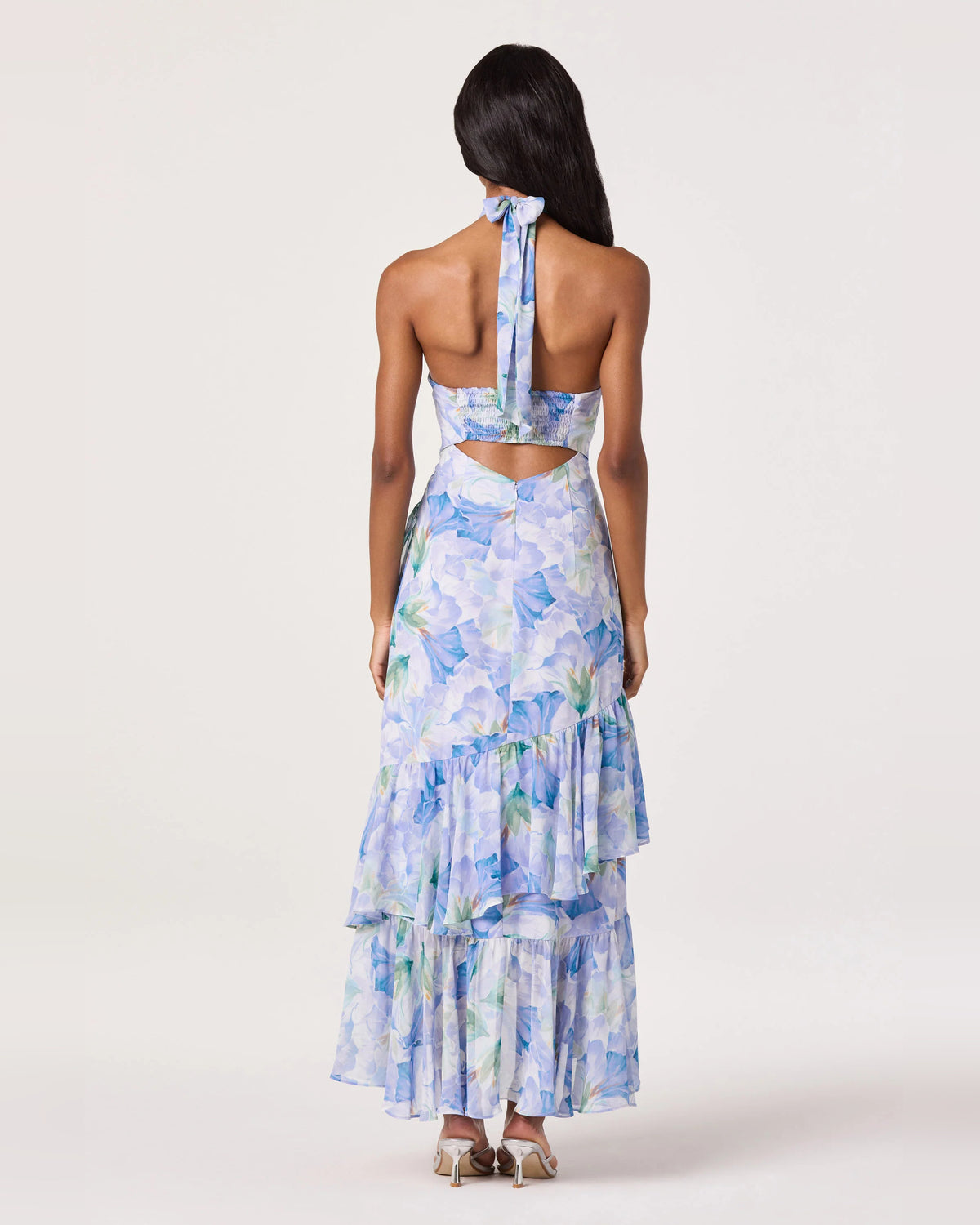 halter neck a-line high-low homecoming dress - image 3