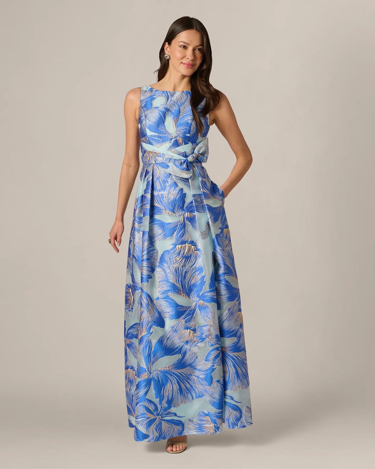 a-line maxi mother of the bride dress - image 3