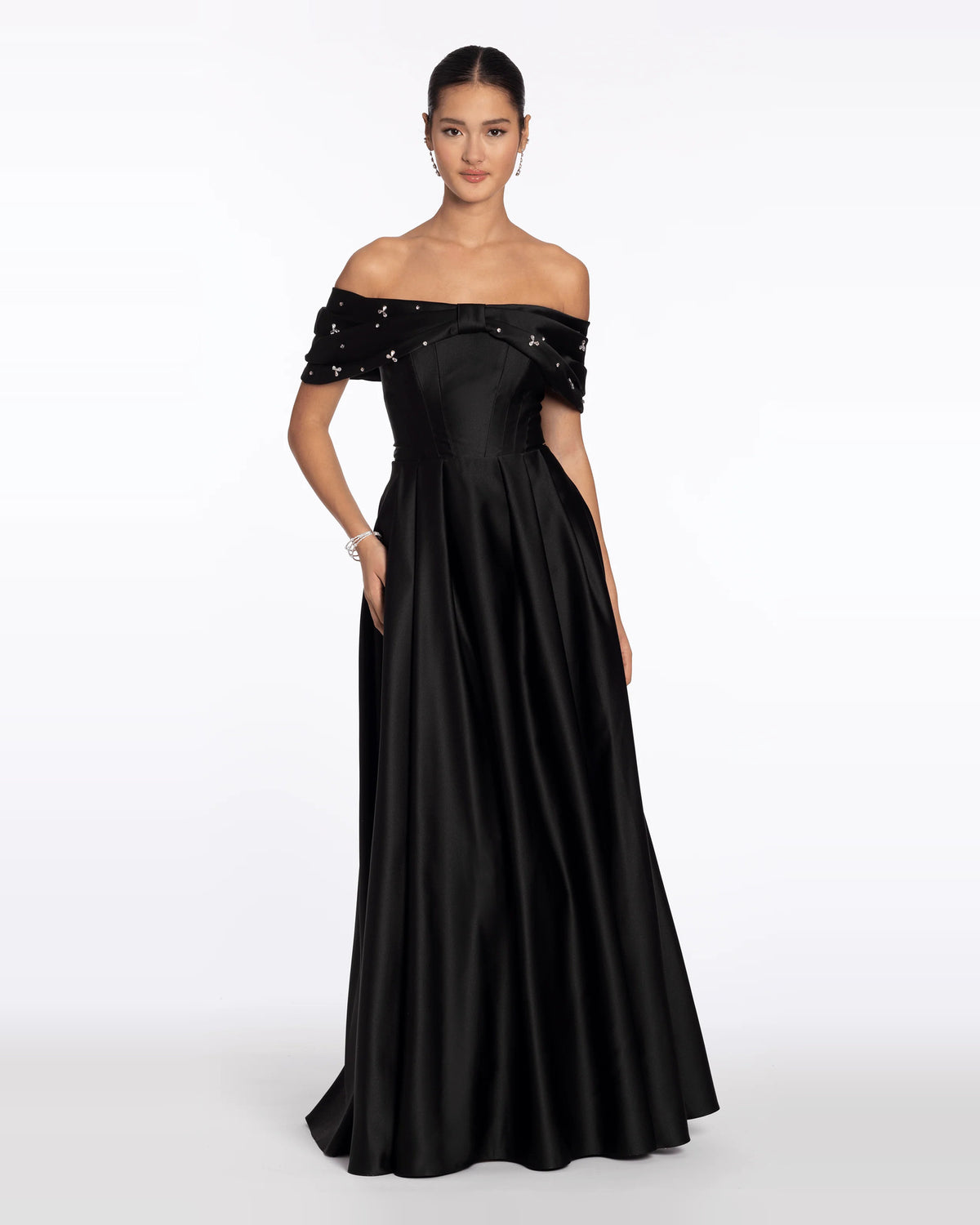 strapless ball-gown maxi prom dress - image 3