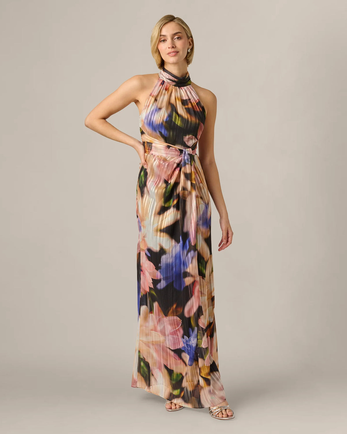 halter neck mermaid maxi mother of the bride dress - image 3