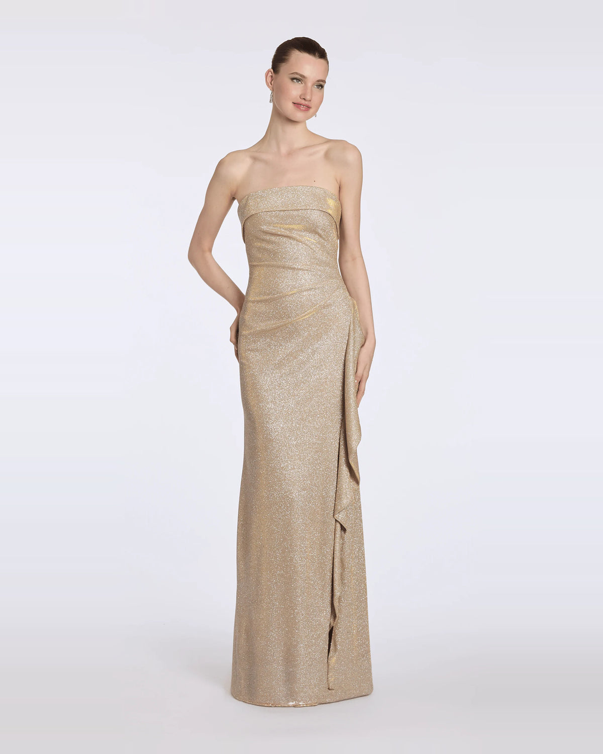 strapless a-line maxi prom dress - image 3