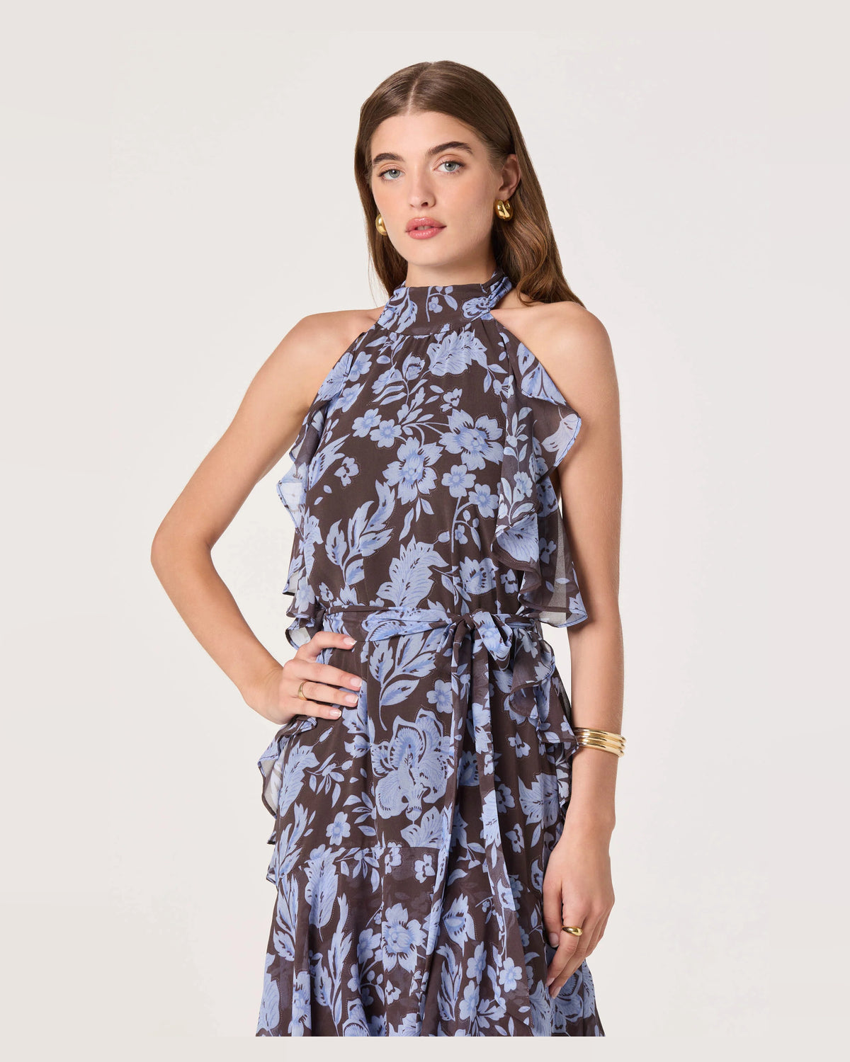 spaghetti strap a-line maxi formal dress - image 3
