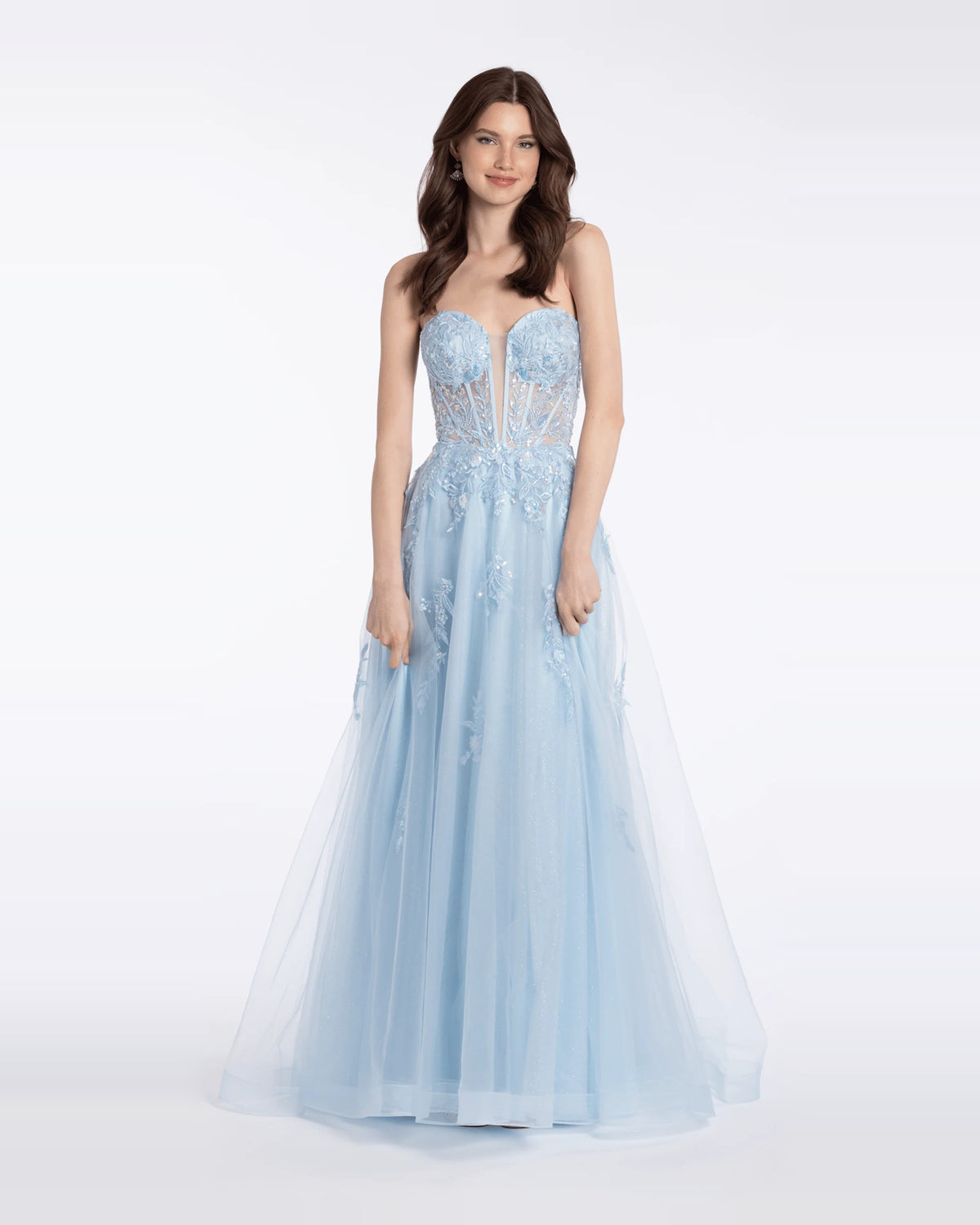 sweetheart ball-gown floor-length prom dress - image 3