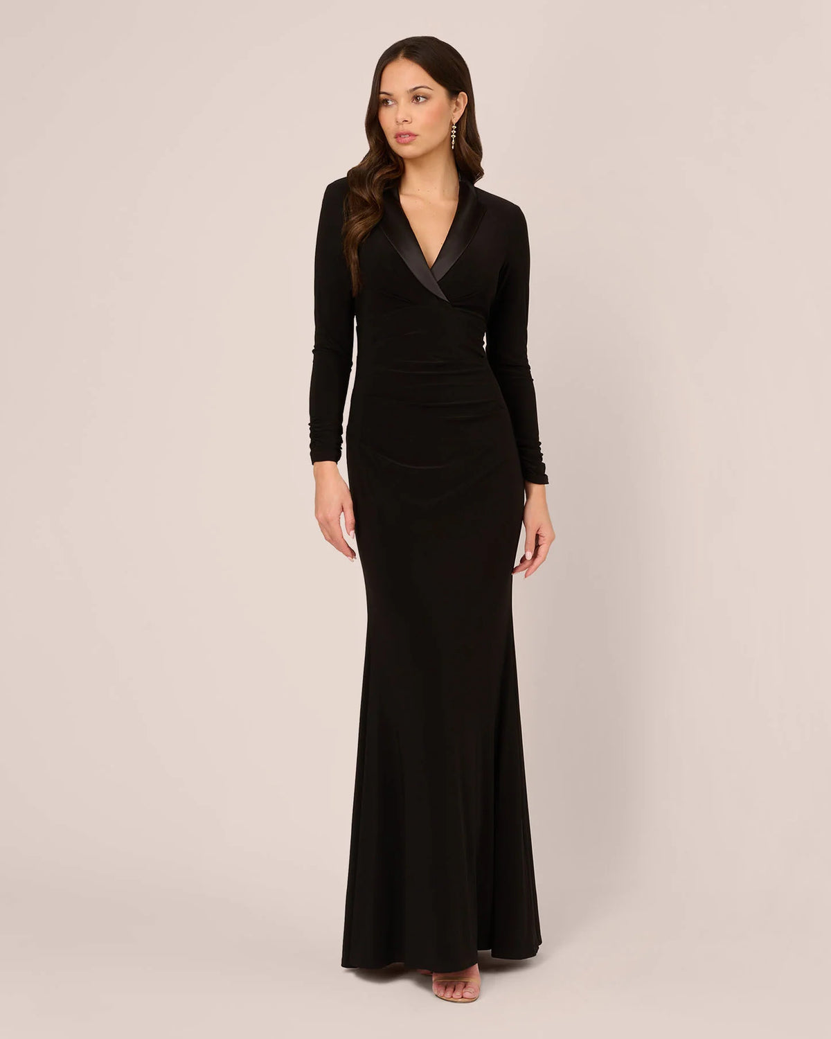 v neck mermaid floor-length mother of the bride dress - image 3