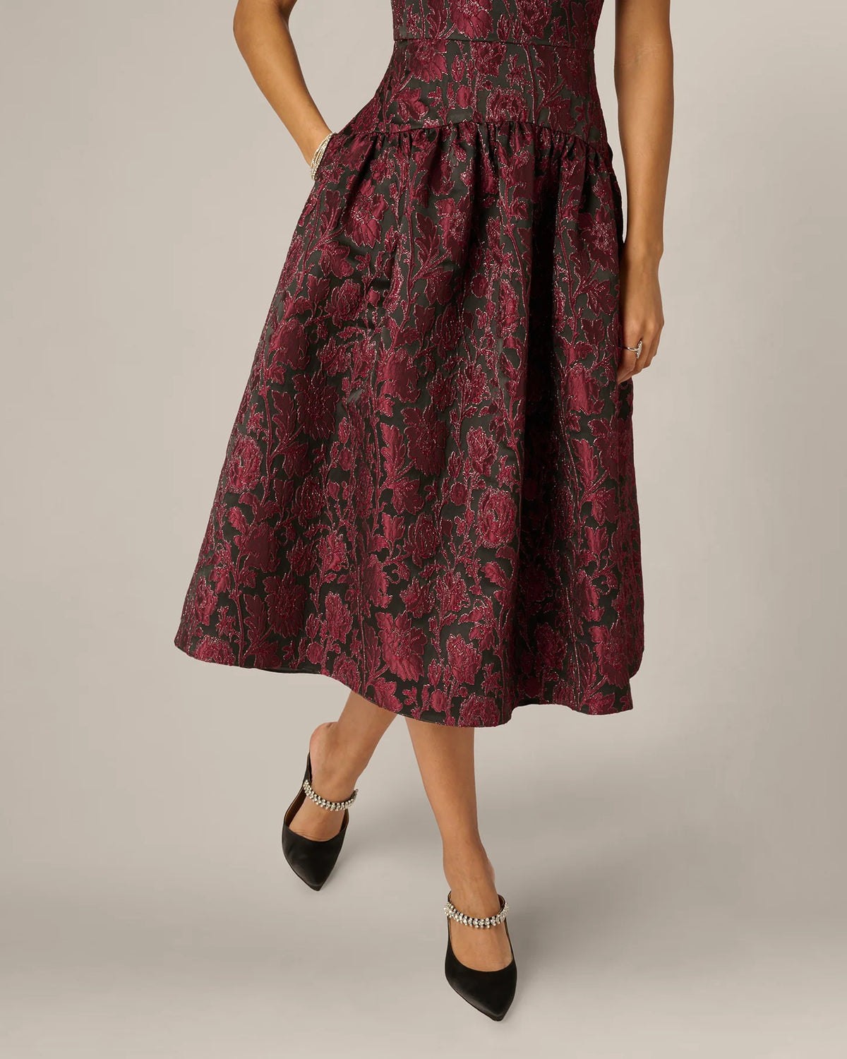 a-line midi mother of the bride dress - image 3