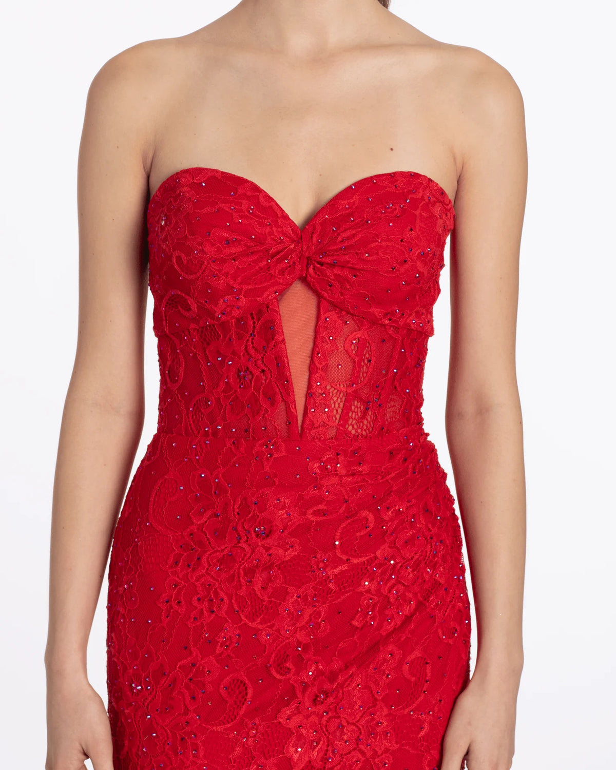 sweetheart trumpet maxi prom dress - image 3