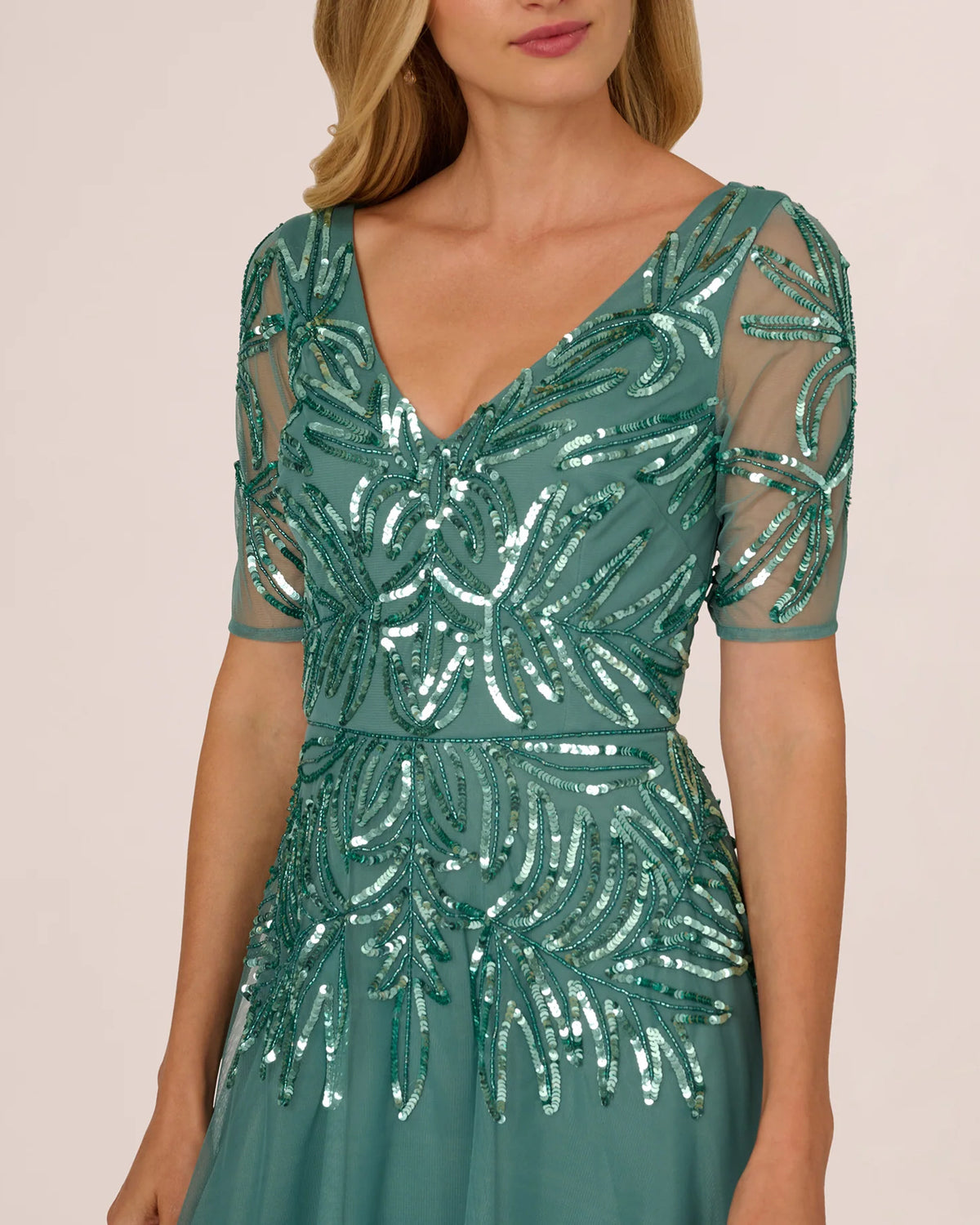 a-line maxi mother of the bride dress - image 3