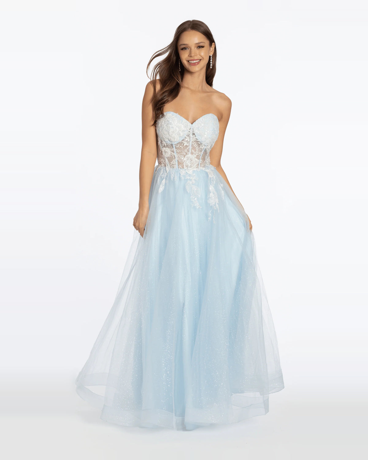 strapless ball-gown floor-length prom dress - image 3