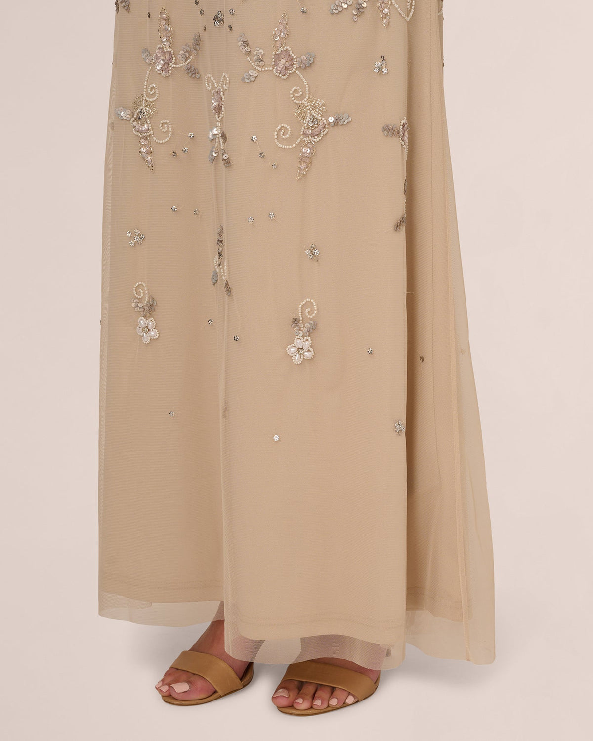 short-sleeve mermaid maxi mother of the bride dress - image 3