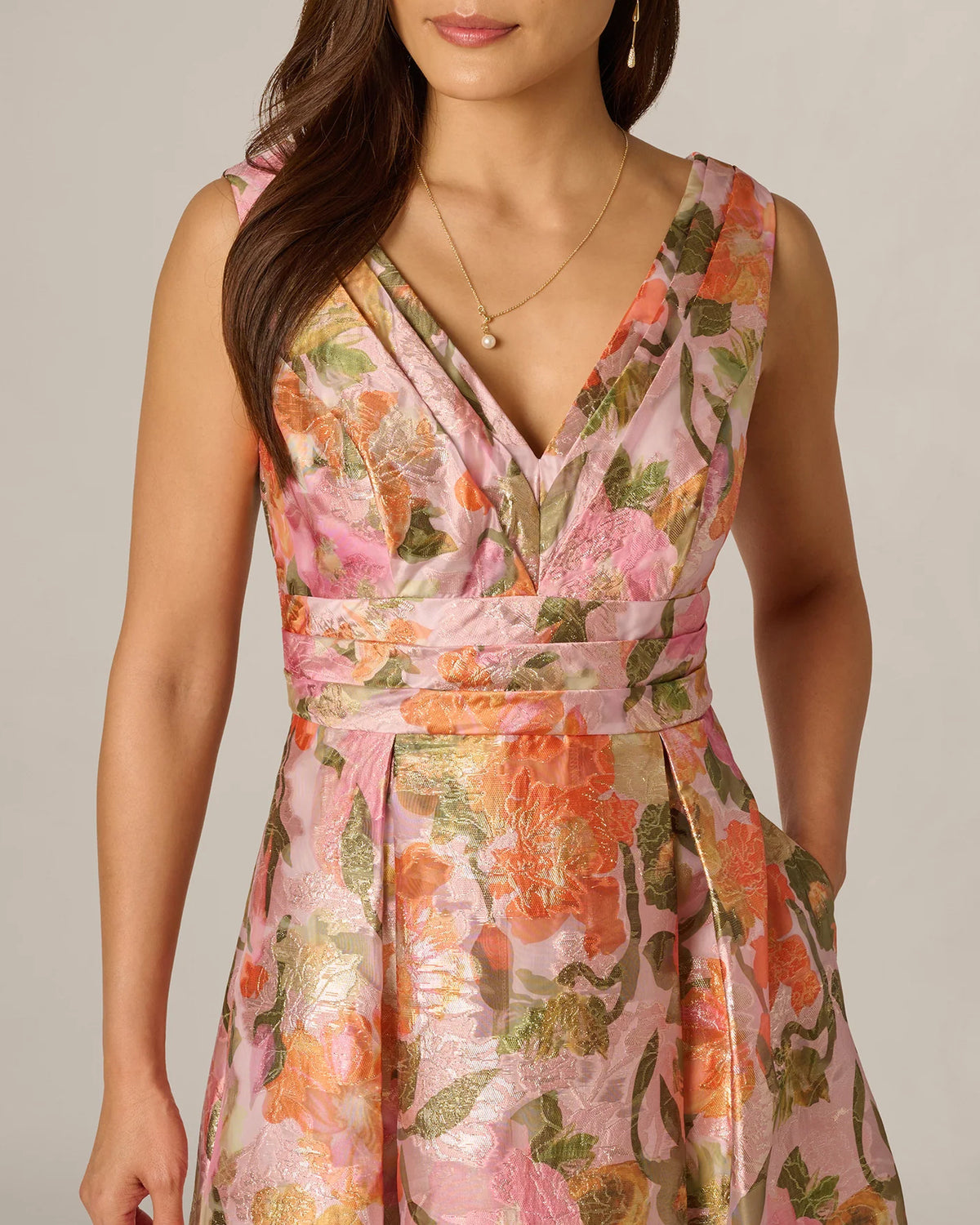 a-line maxi mother of the bride dress - image 3
