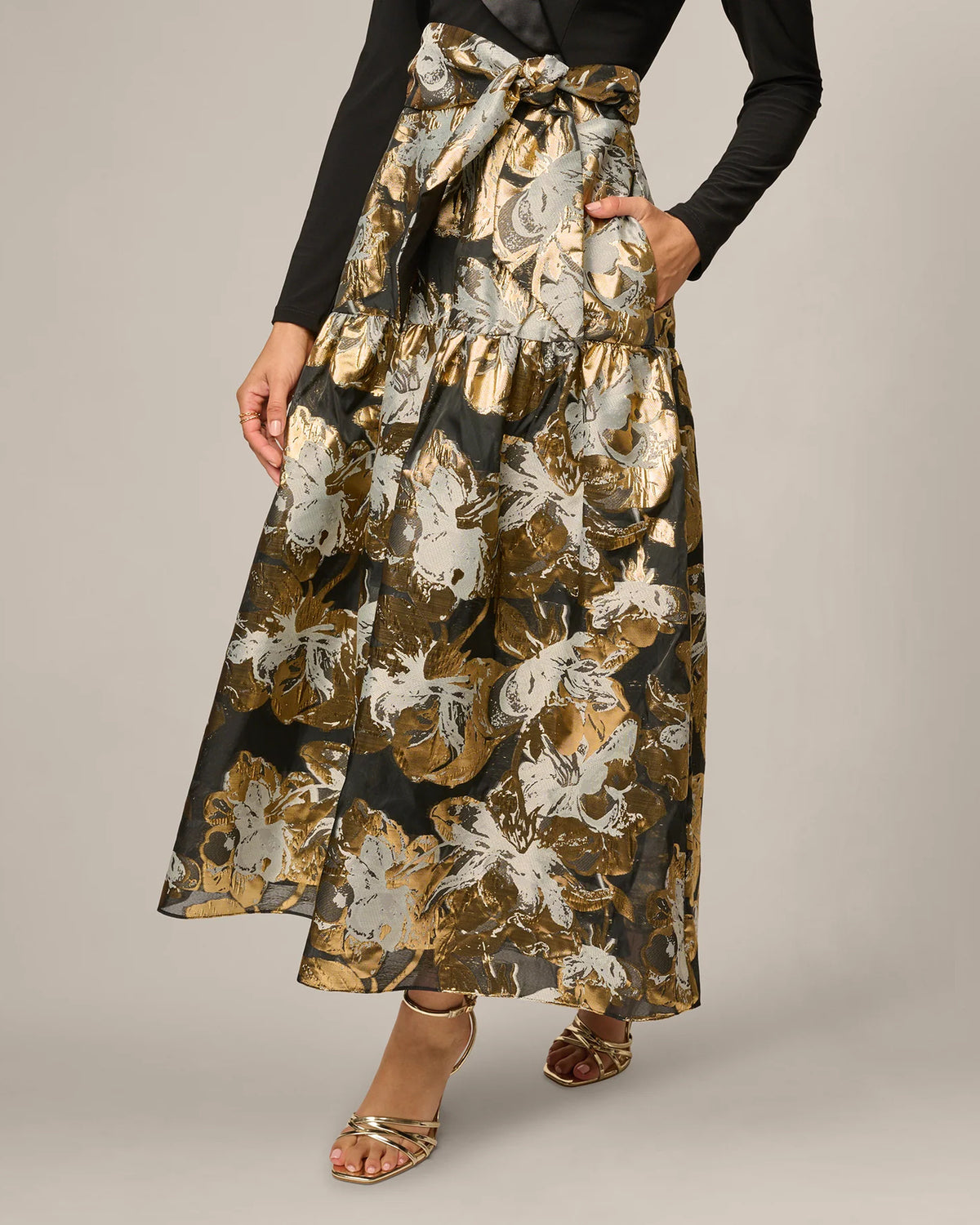a-line maxi mother of the bride dress - image 3