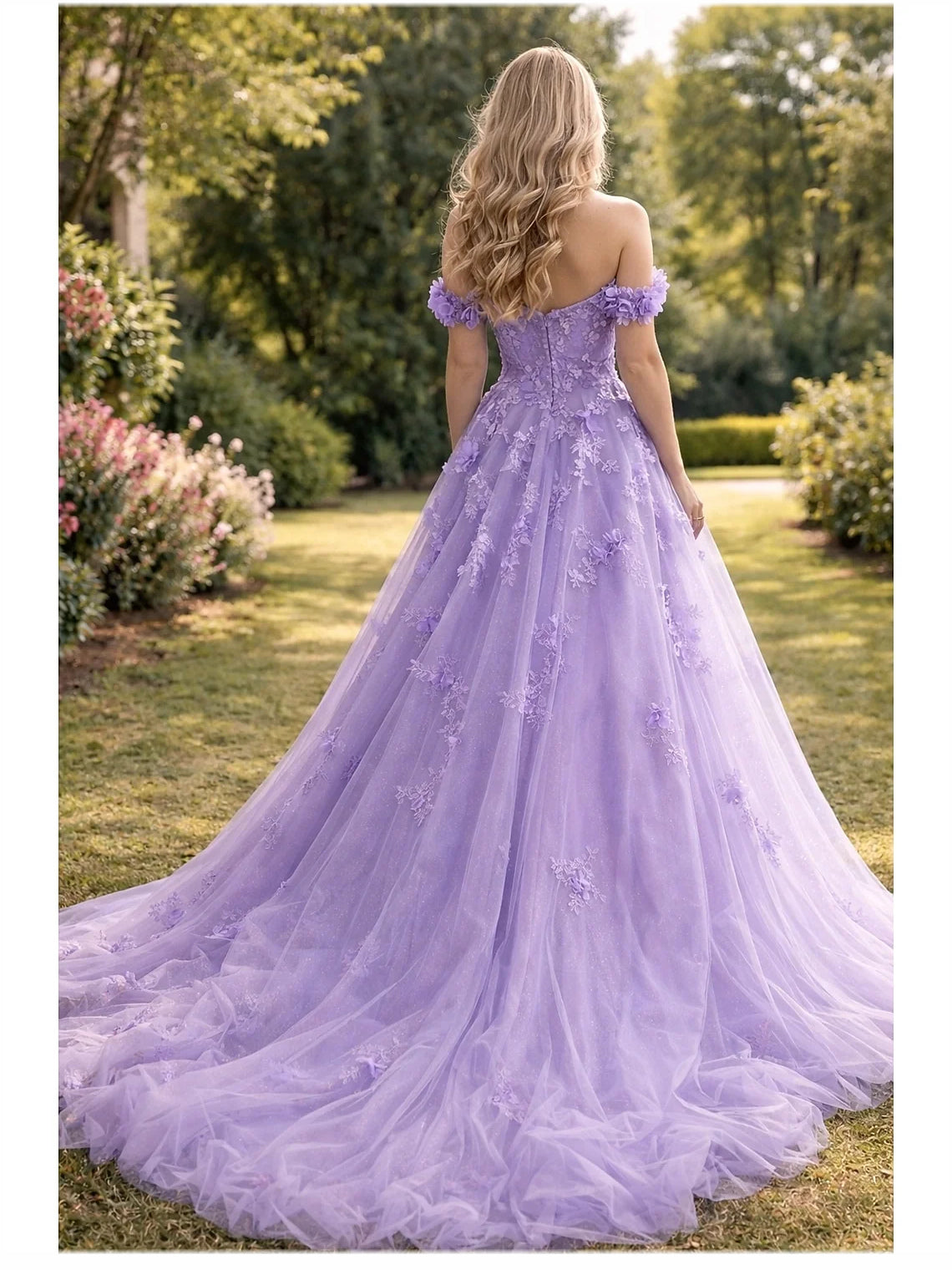 Mint Green floor-length prom dress, alternate view showing the dress shape and hem