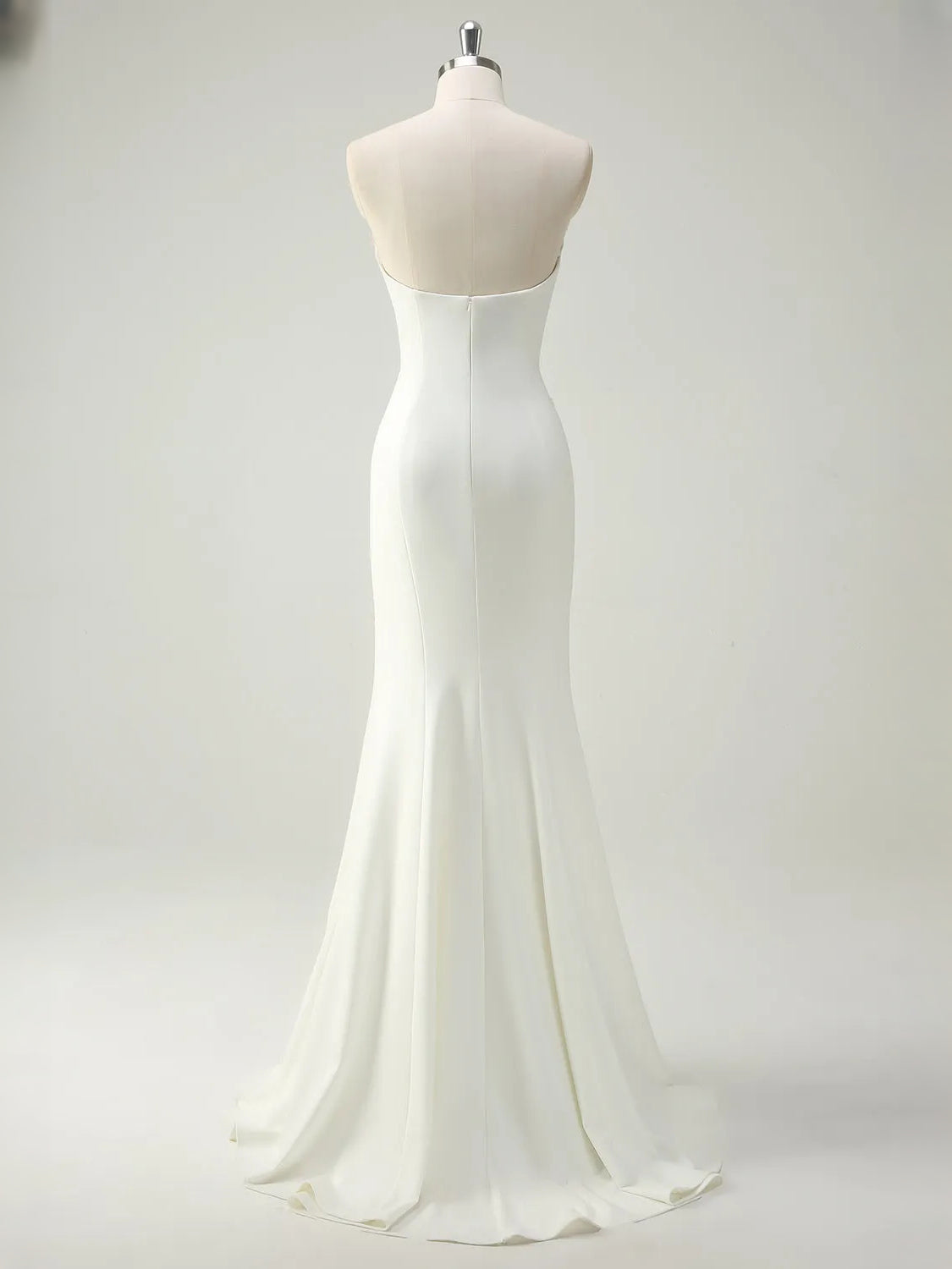 As Picture maxi prom dress, alternate view showing the dress shape and hem
