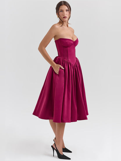 sale midi formal dress, alternate view showing the bodice
