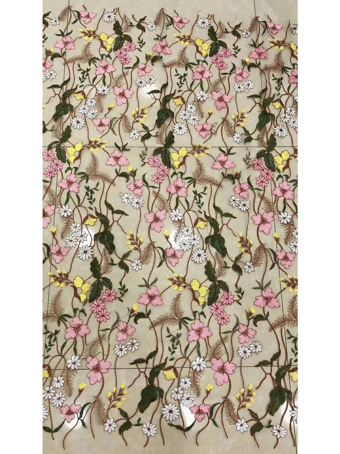 White a-line maxi formal dress with floral print, alternate view
