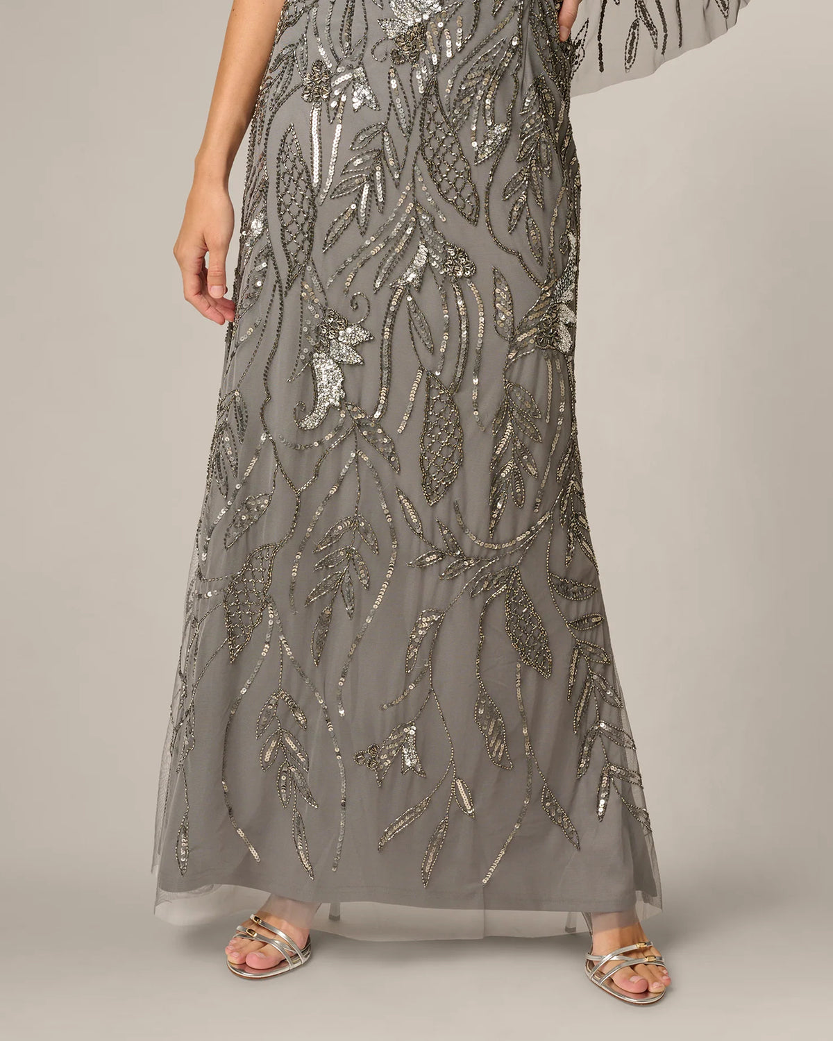 v-neck a-line maxi mother of the bride dress - image 3