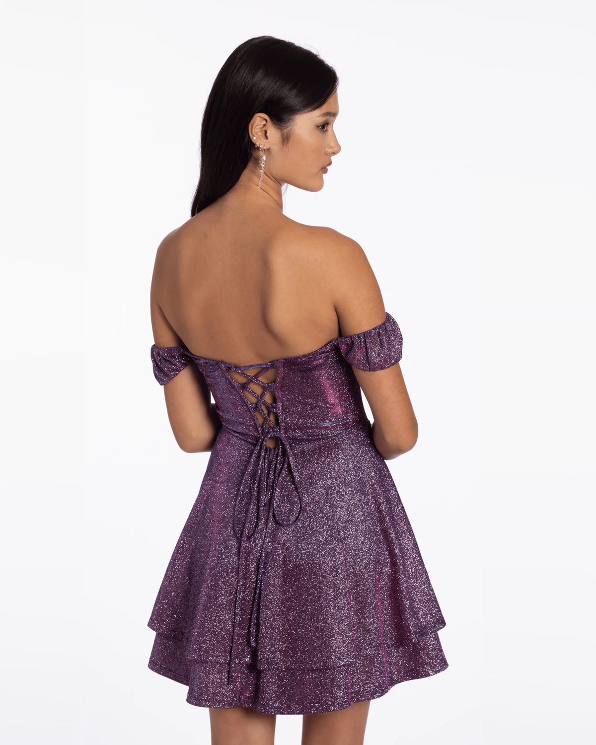 spaghetti strap fit-and-flare maxi homecoming dress - image 3