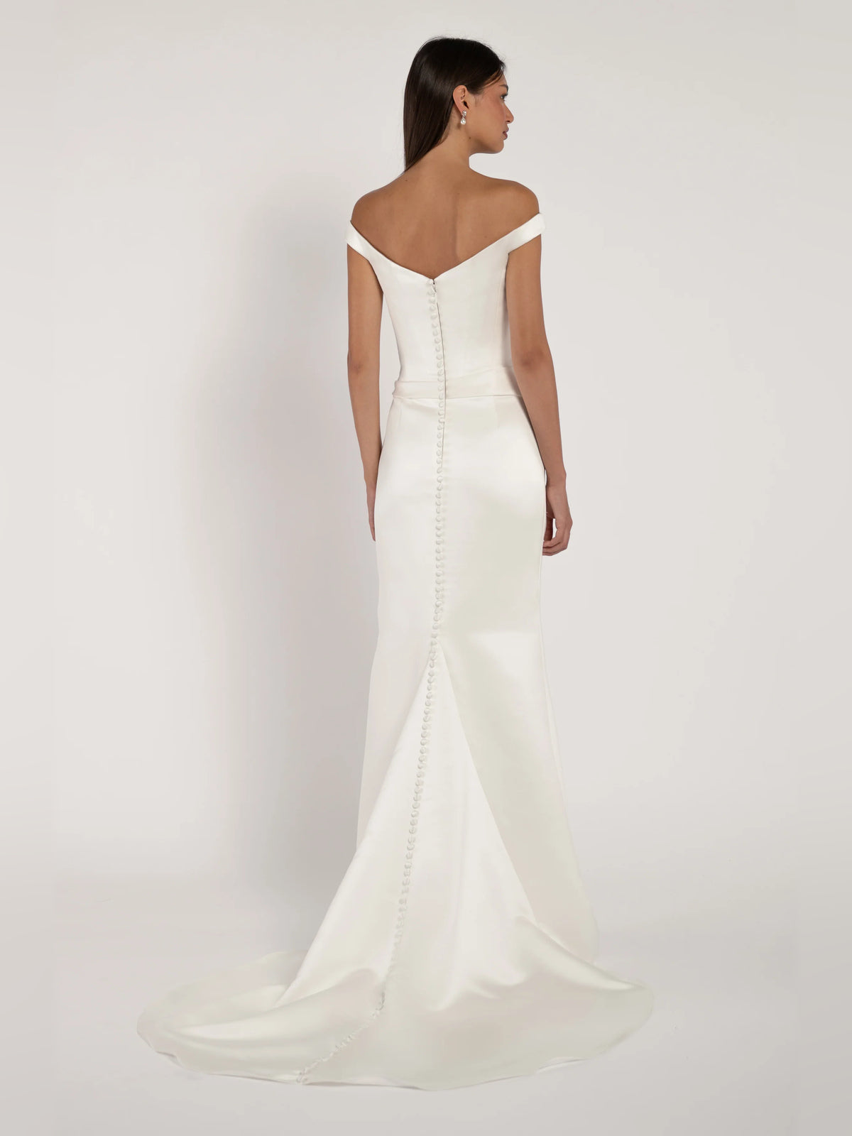 off shoulder a-line floor-length formal dress - image 3