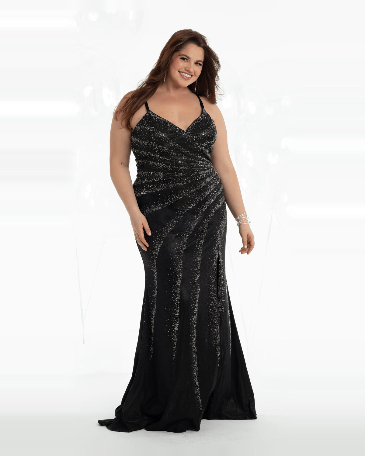 sweetheart column maxi prom dress - image 3