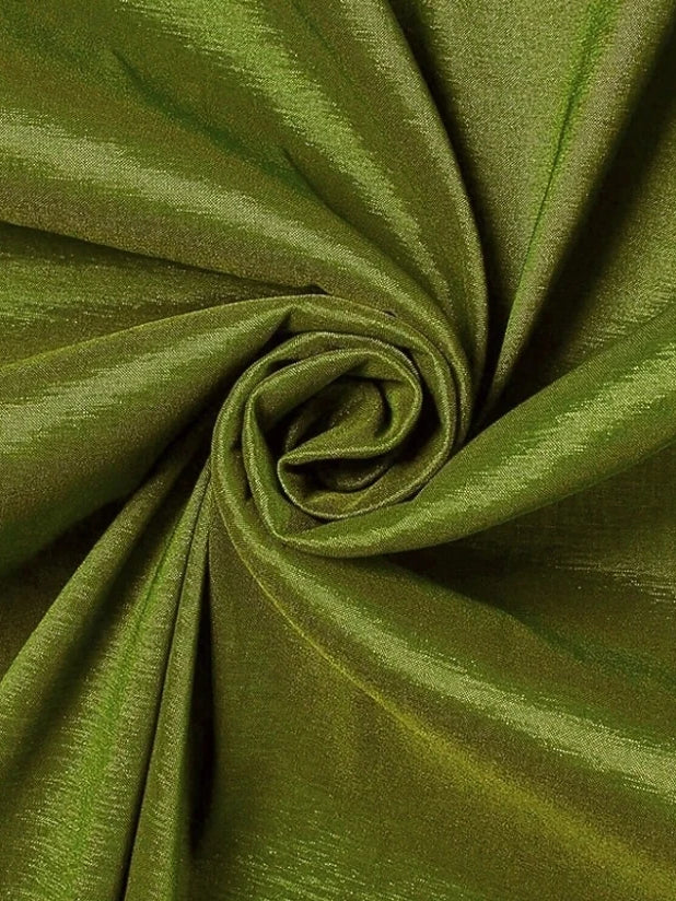 Olive Green mermaid floor-length formal dress with ruching, alternate view
